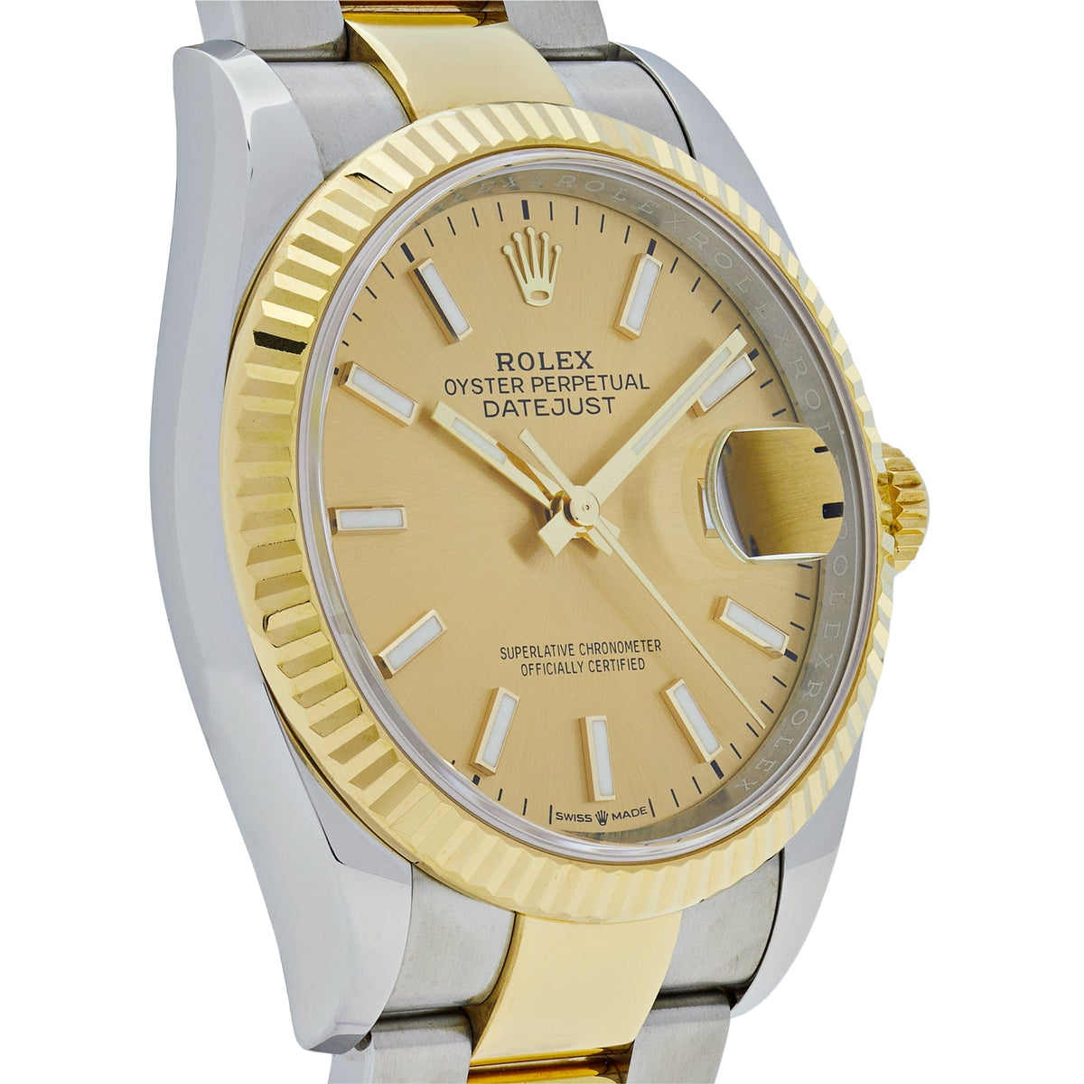 Rolex Datejust 36 126233 Two-Toned Yellow Gold Stainless Steel Champagne Dial