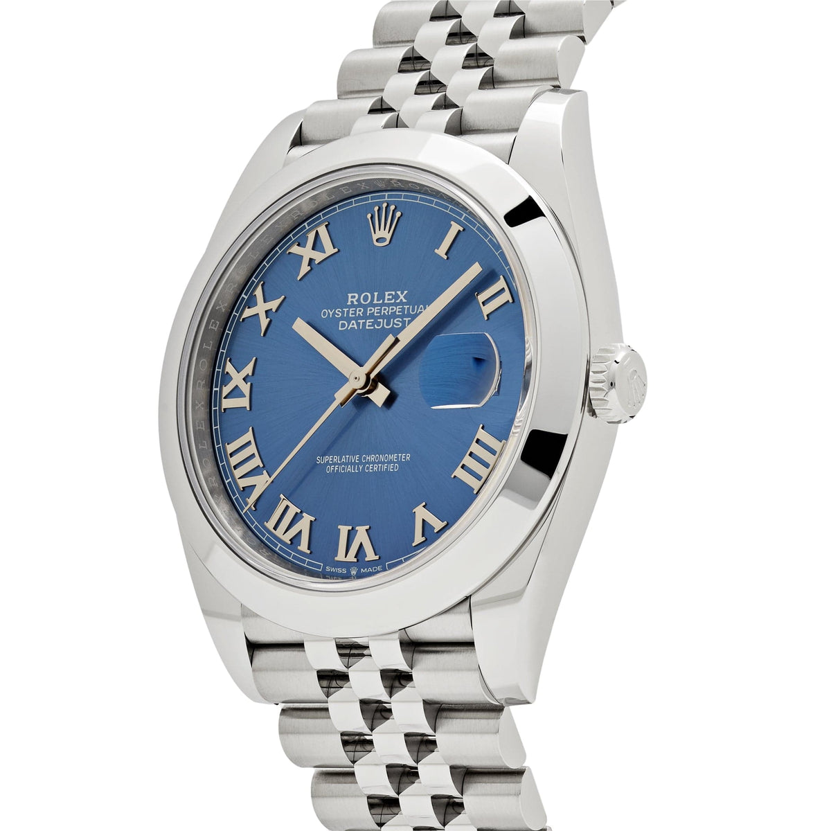 Rolex Datejust 41 126300 Stainless Steel Blue Roman Dial Jubilee (2025)