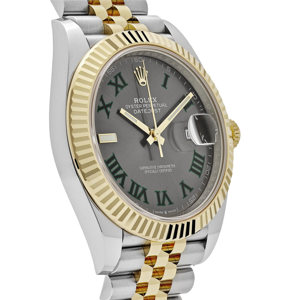 Rolex Datejust 41 126333 'Wimbledon' Yellow Gold Stainless Steel Slate Jubilee (2025)