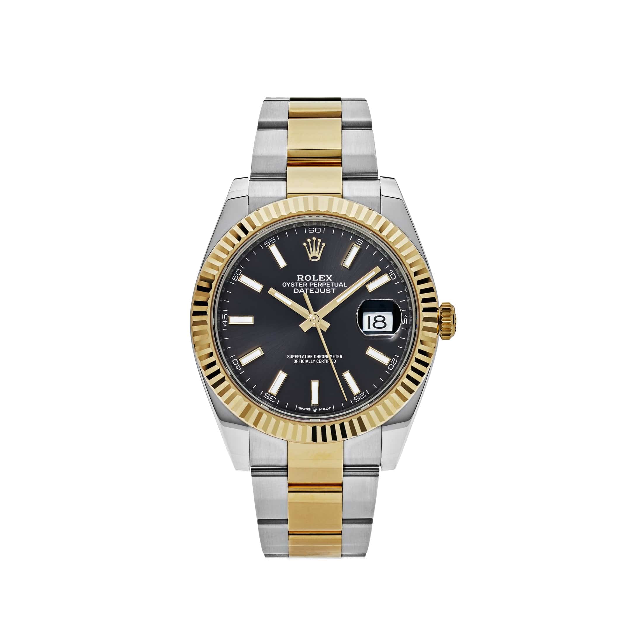 Rolex Datejust 41 126333 Yellow Gold Stainless Steel Black Dial Oyster (2026)
