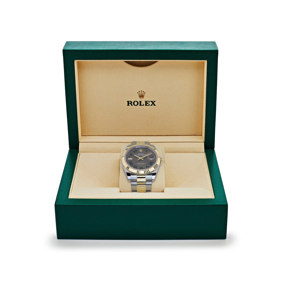 Rolex Datejust 41 126333 Yellow Gold Stainless Steel Wimbledon Slate Dial Oyster (2024)