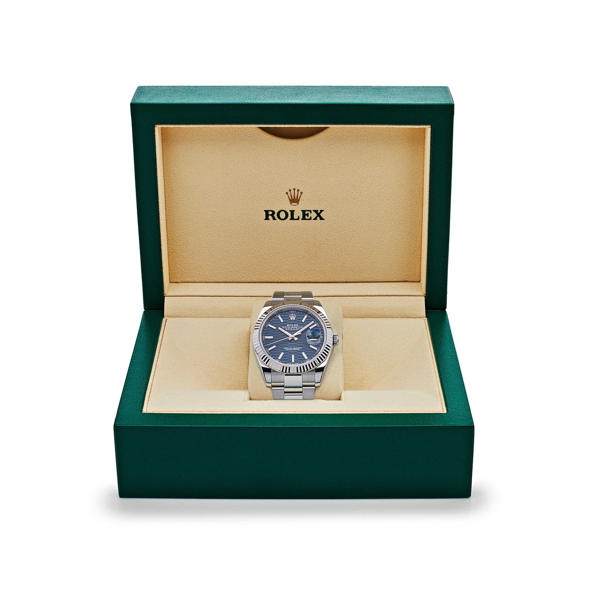 Rolex Datejust 41 126334 Stainless Steel Fluted Motif Blue Dial Oyster (2023)