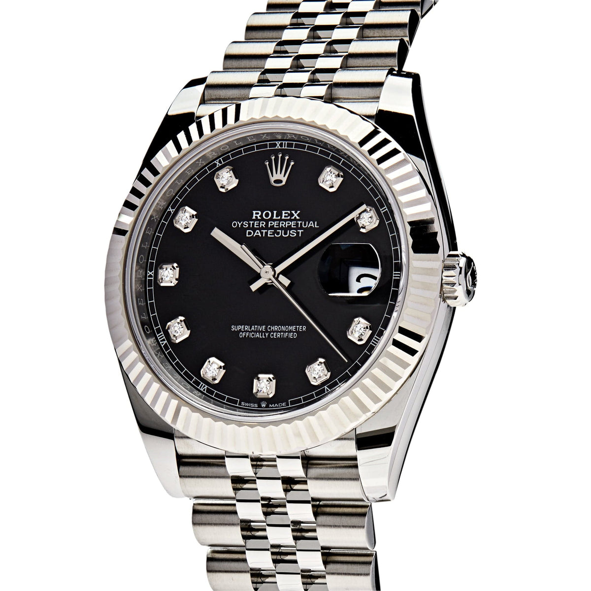 Rolex Datejust 41 126334 Stainless Steel Black Diamond Dial Jubilee (2022)