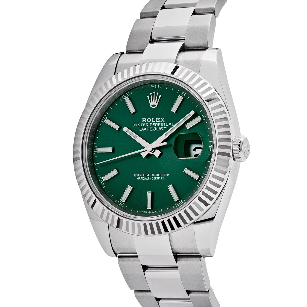 Rolex Datejust 41 126334 Stainless Steel Mint Green Dial Oyster (2026)