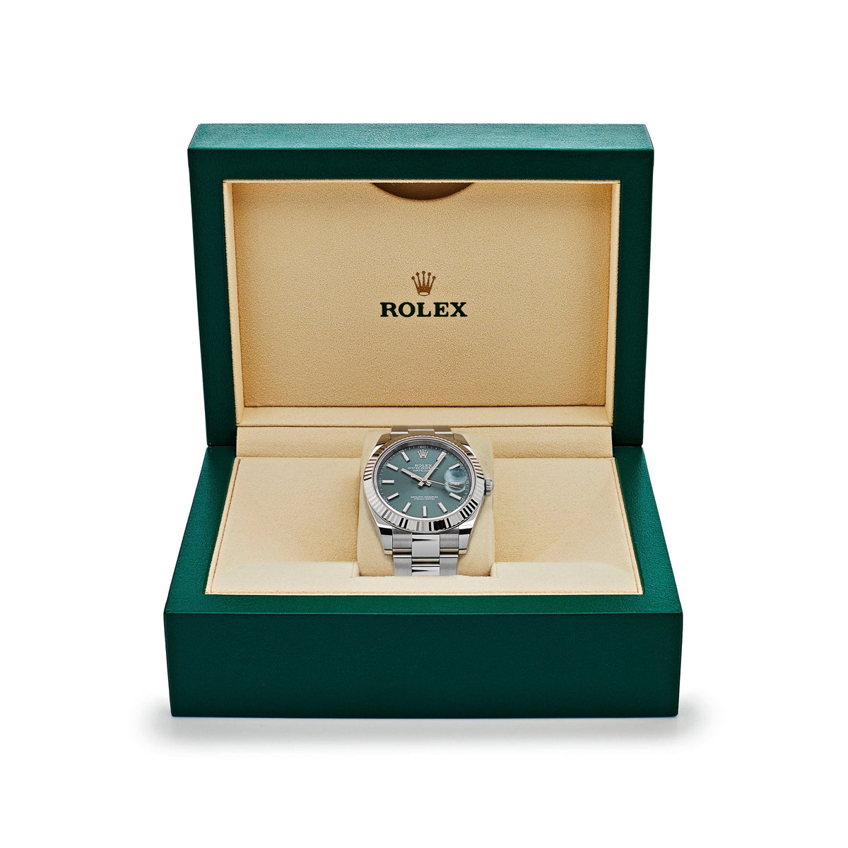 Rolex Datejust 41 126334 Stainless Steel Mint Green Dial Oyster (2026)