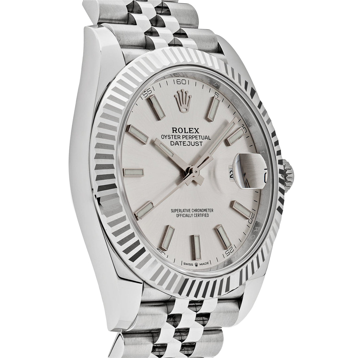 Rolex Datejust 41 126334 Stainless Steel Silver Dial Jubilee