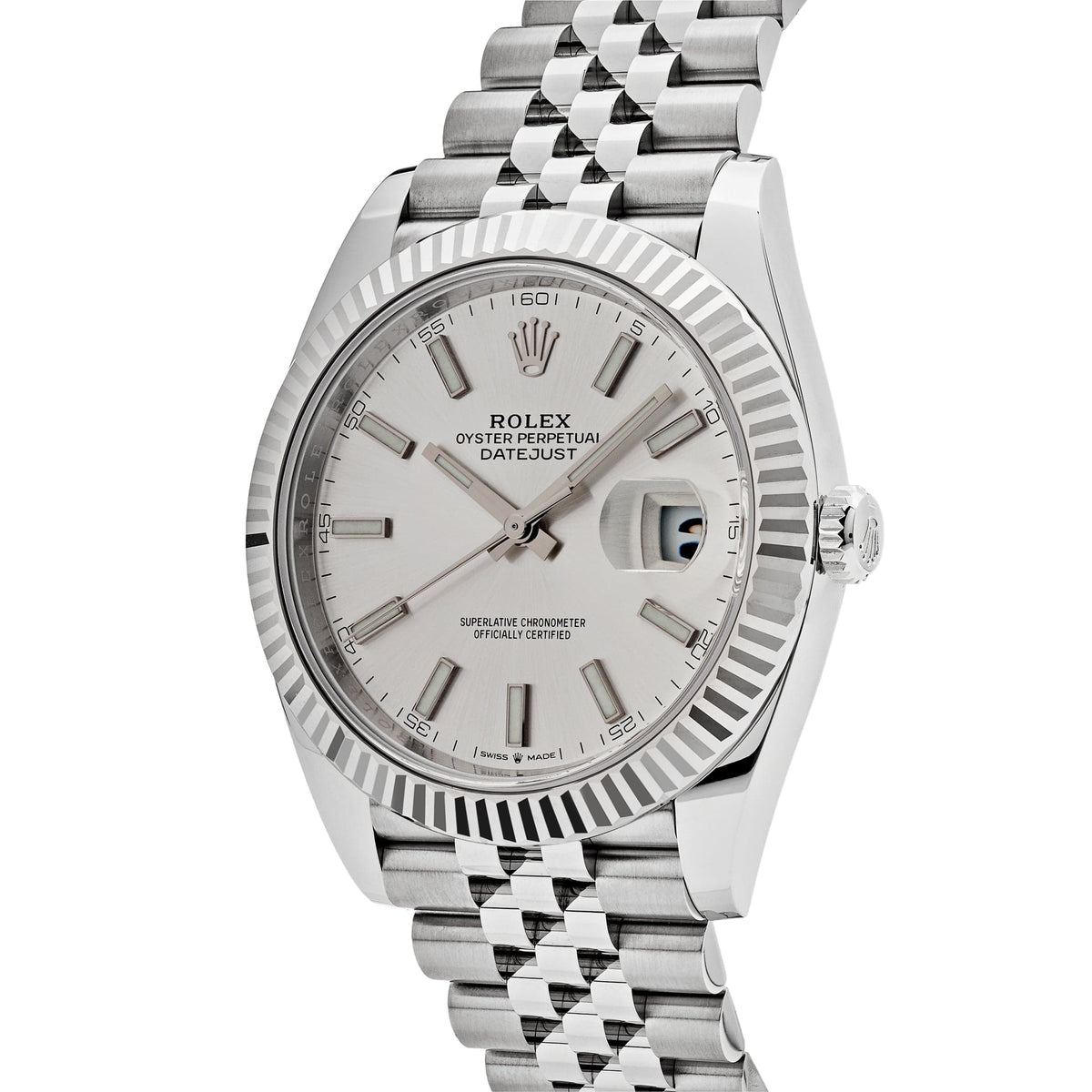 Rolex Datejust 41 126334 Stainless Steel Silver Dial Jubilee