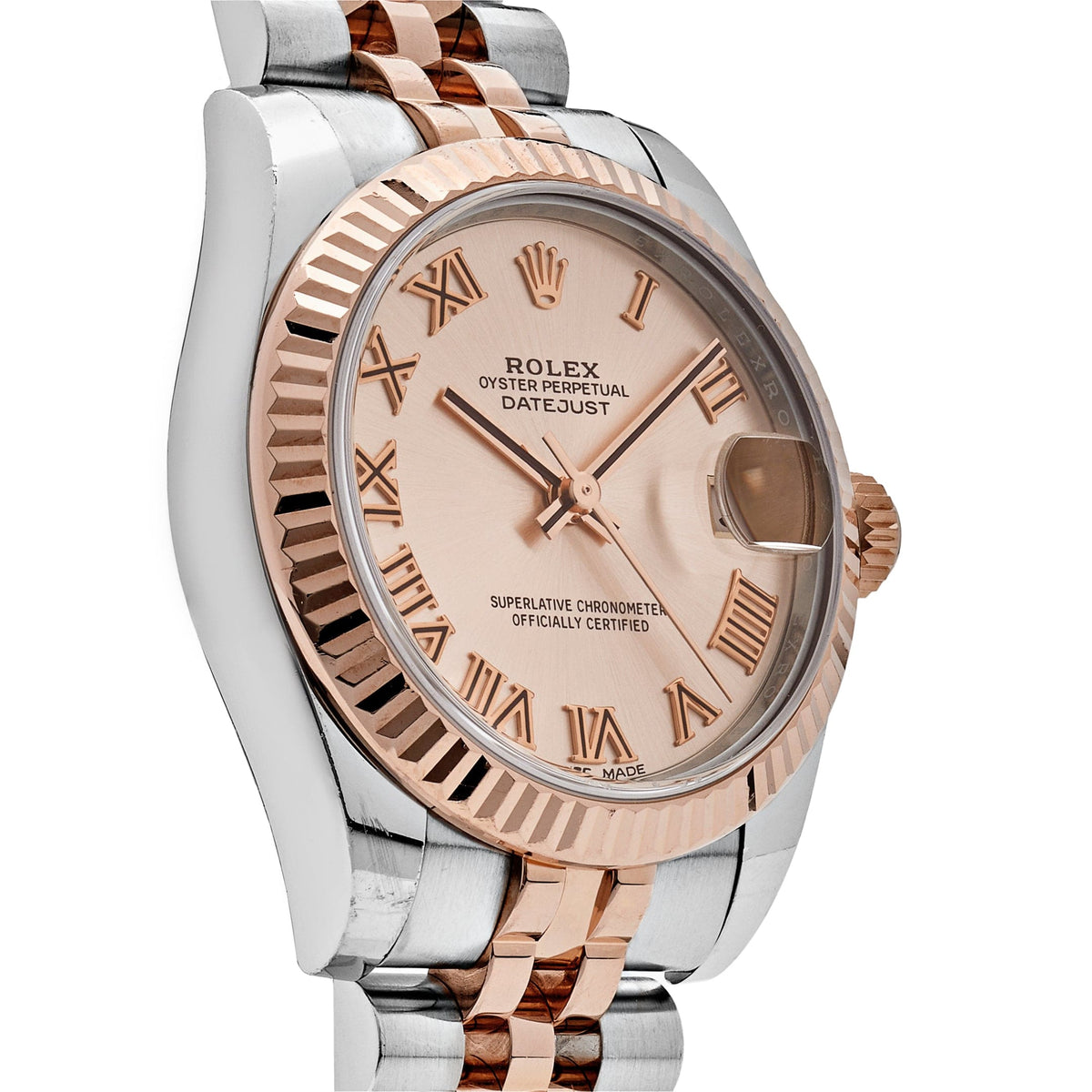 Rolex Datejust 31 178271 'Ladies' Rose Gold Stainless Steel Sundust Dial