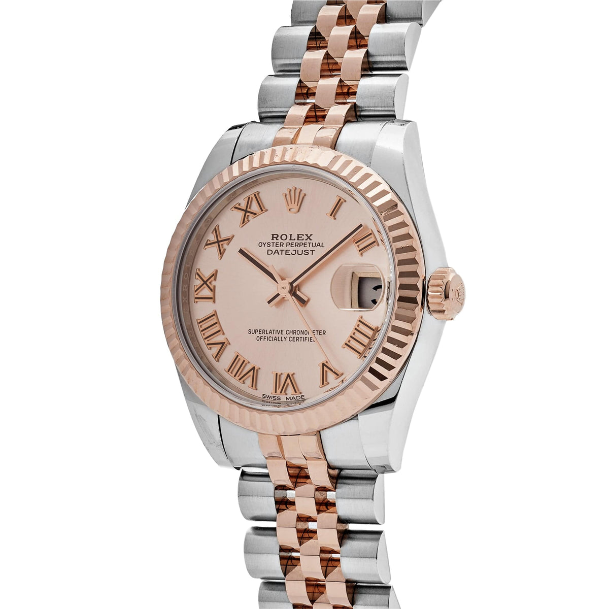 Rolex Datejust 31 178271 'Ladies' Rose Gold Stainless Steel Sundust Dial