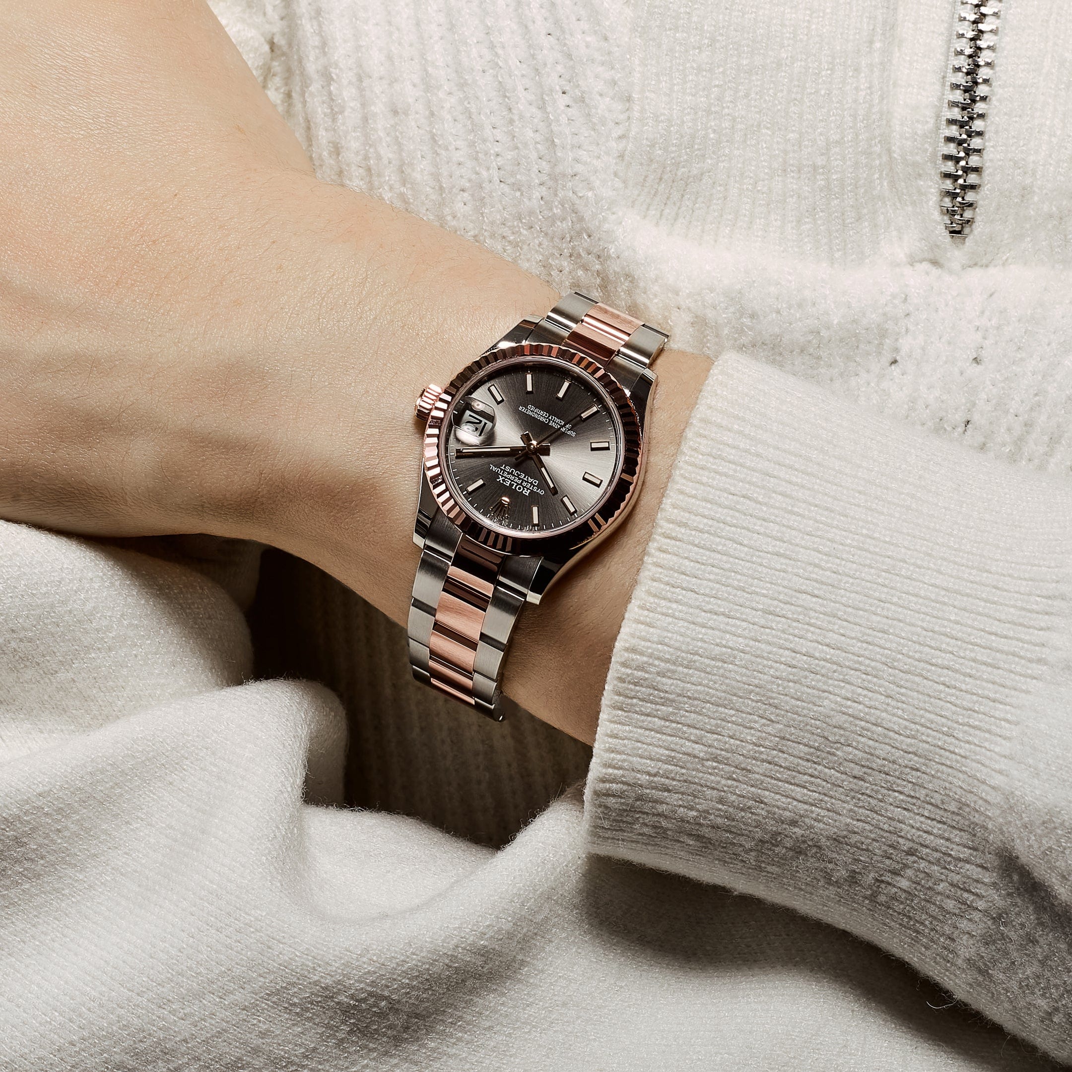 Rolex Datejust 31 278271 'Ladies' Rose Gold Stainless Steel Slate Dial Oyster (2025)