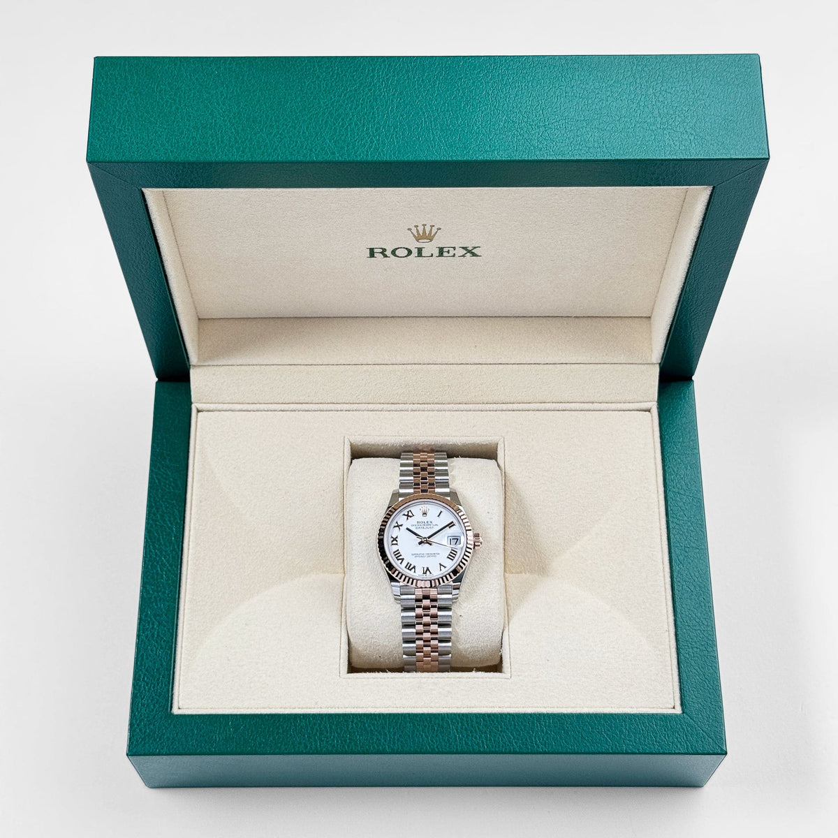 Rolex Datejust 31 278271 'Ladies' Stainless Steel Rose Gold White Roman Numerals Dial (2025)