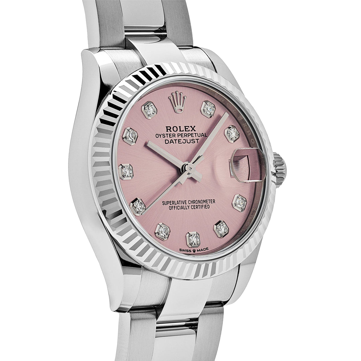 Rolex Datejust 31 278274 'Ladies' Stainless Steel Pink Diamond Dial Oyster