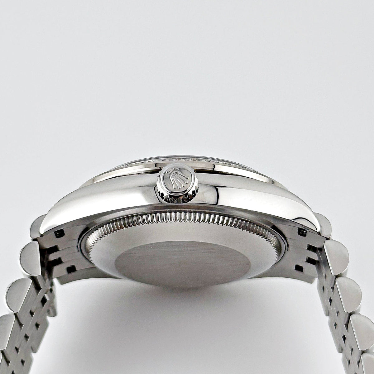 Rolex Datejust 31 278384RBR 'Ladies' Stainless Steel Diamond Bezel Violet Roman Dial Jubilee