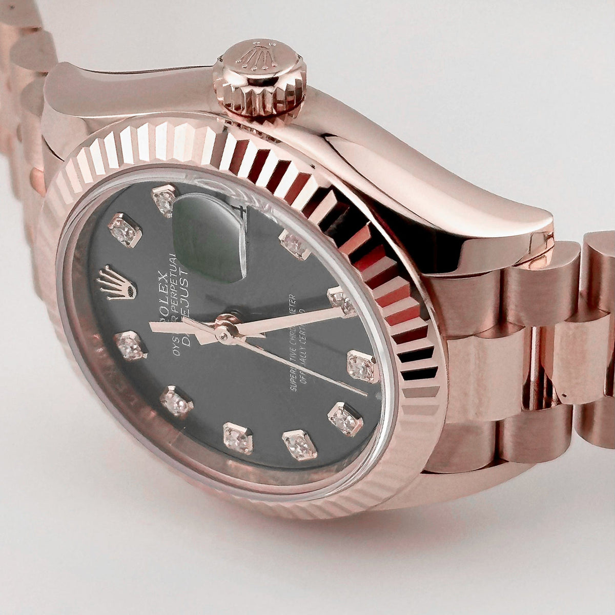 Rolex Datejust 28 279175 'Ladies' Rose Gold Olive Diamond Dial (2025)