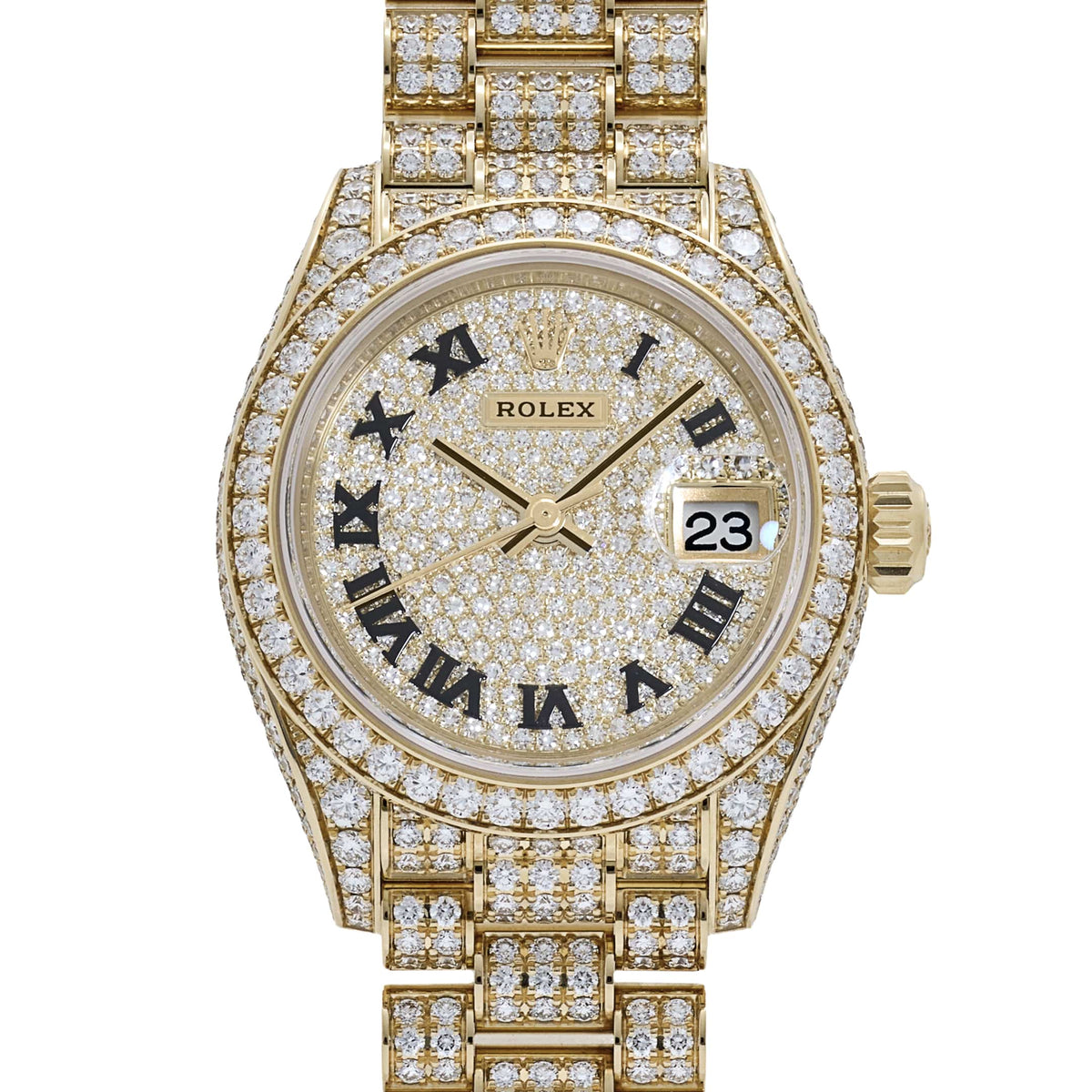 Rolex Datejust 28 279458RBR 'Ladies' Yelow Gold Diamond-Set (2021)