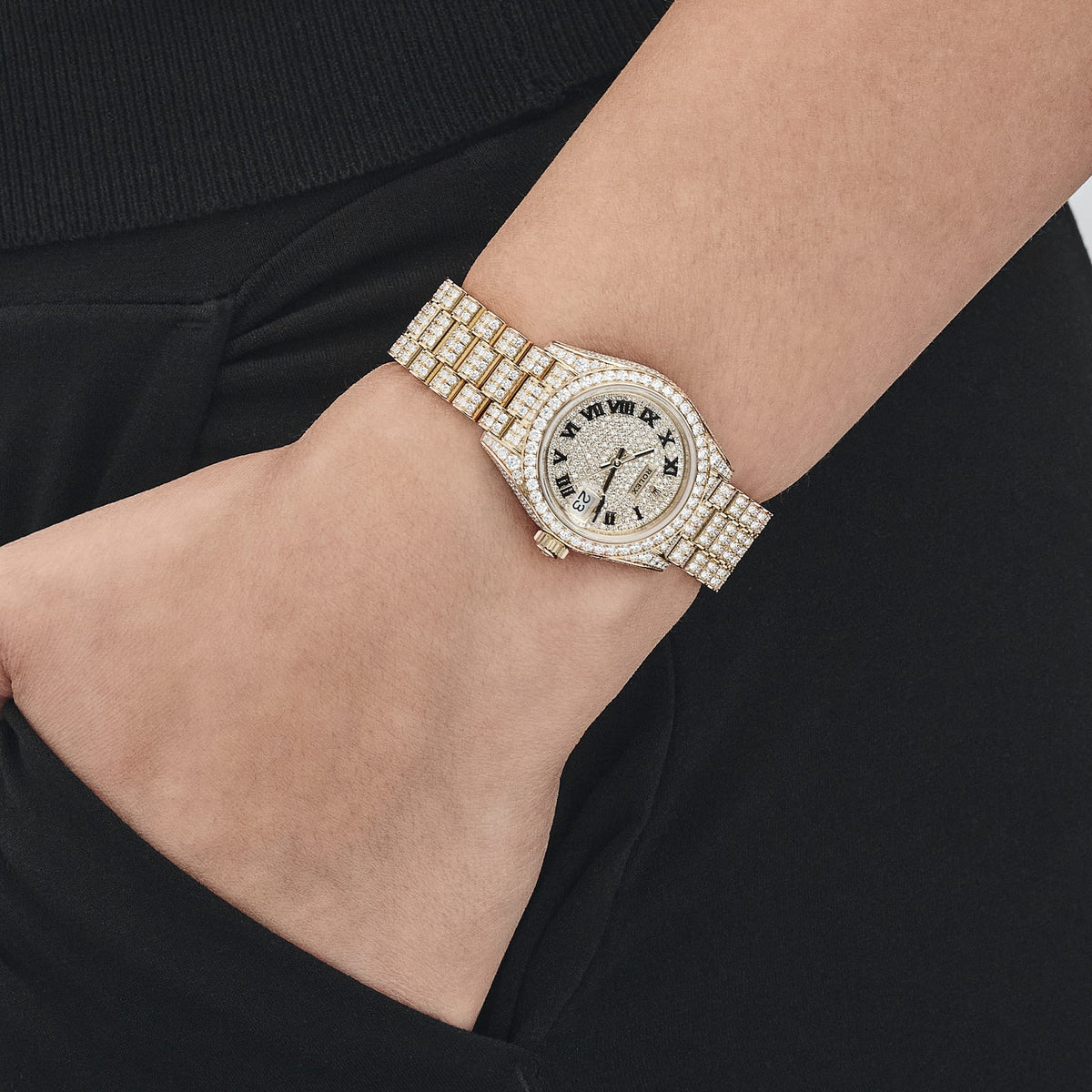 Rolex Datejust 28 279458RBR 'Ladies' Yelow Gold Diamond-Set (2021)