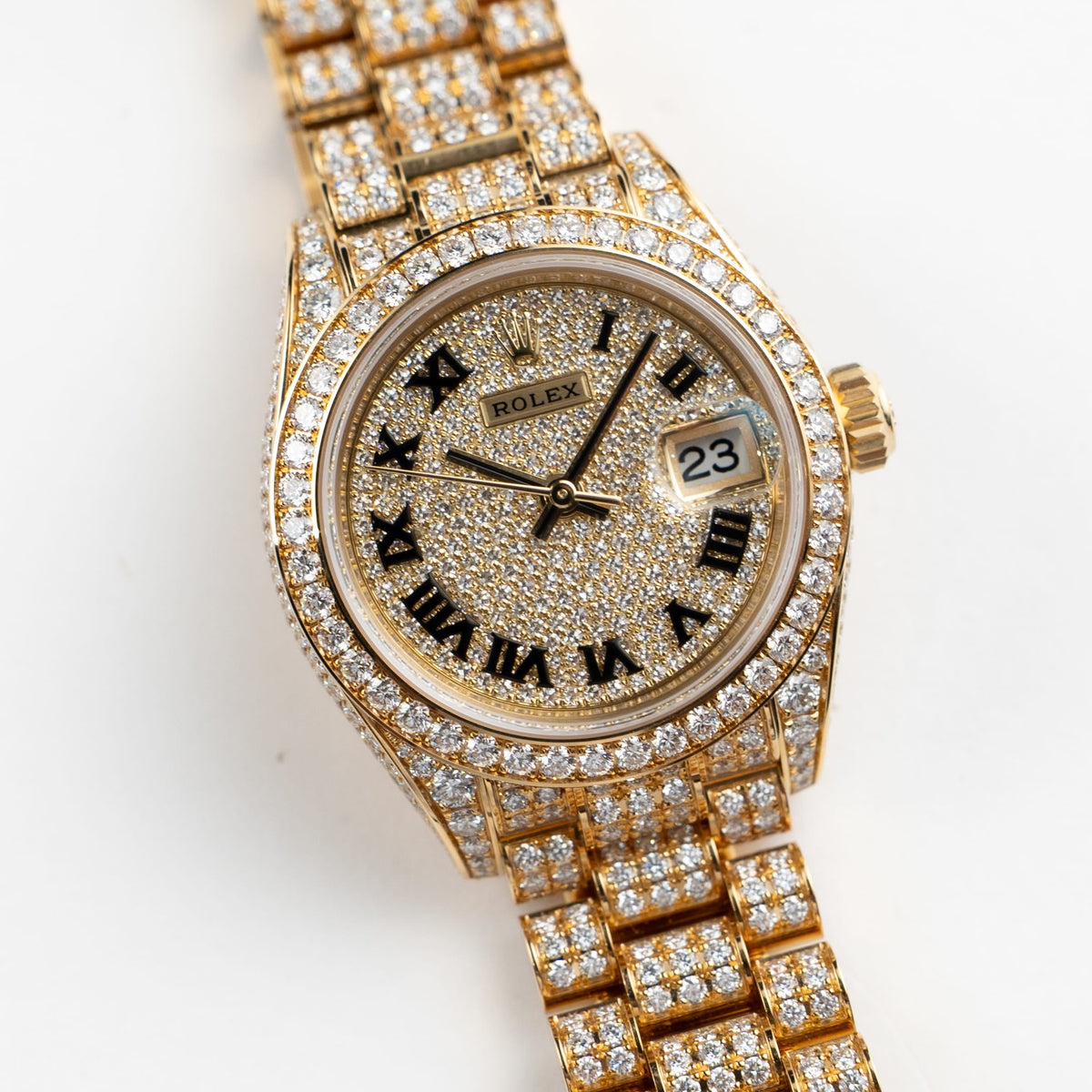 Rolex Datejust 28 279458RBR 'Ladies' Yelow Gold Diamond-Set (2021)