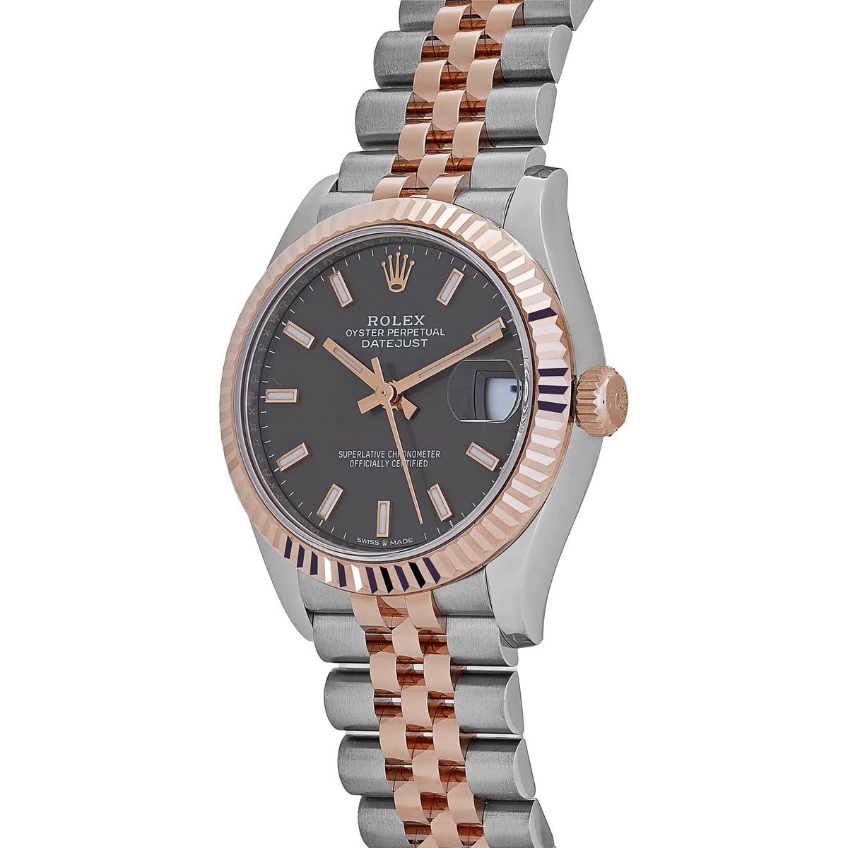 Rolex Datejust 31 278271 'Ladies' Stainless Steel Rose Gold Slate Dial (2025)