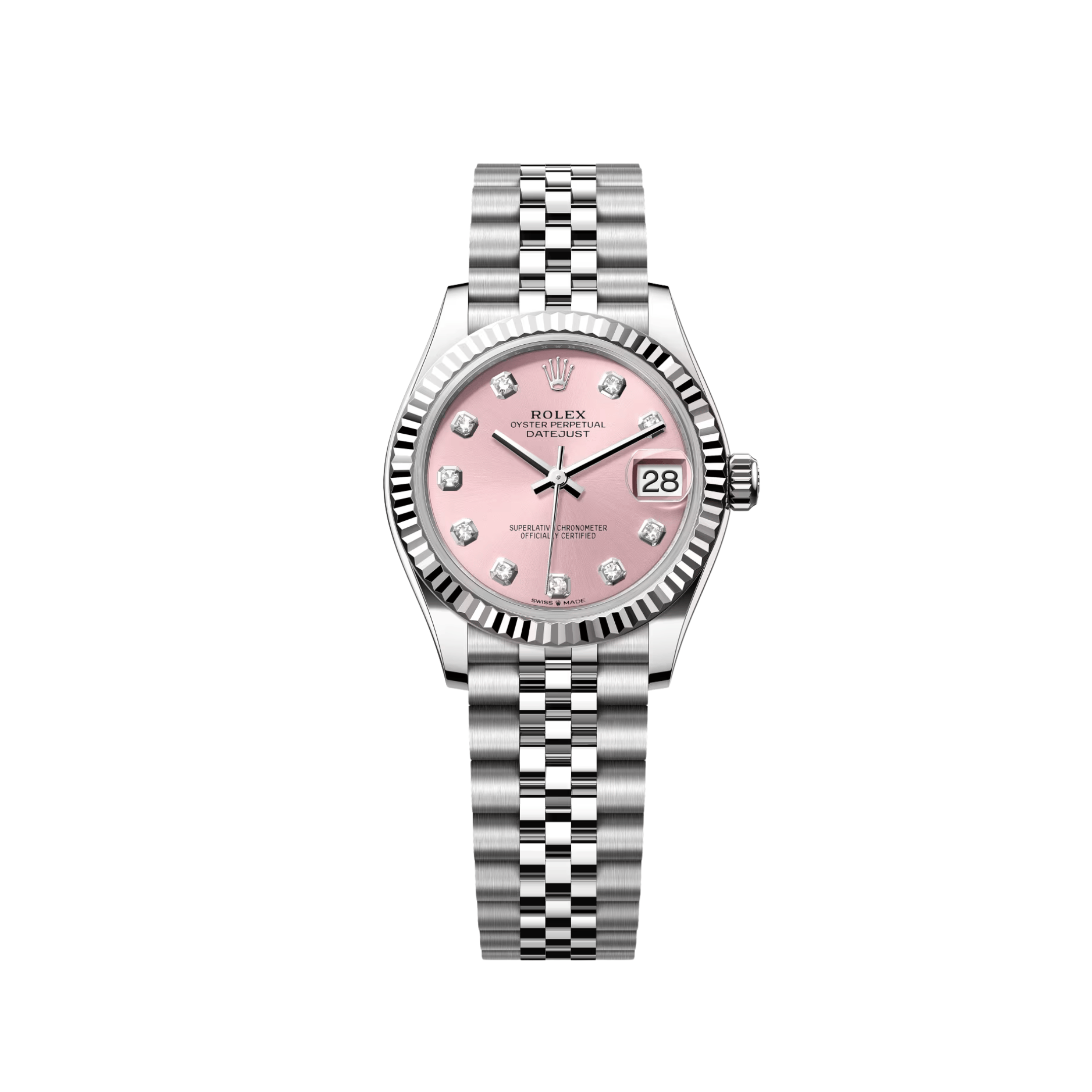 Rolex Datejust 31 278274 'Ladies' Stainless Steel Pink Diamond Dial Jubilee (2025)