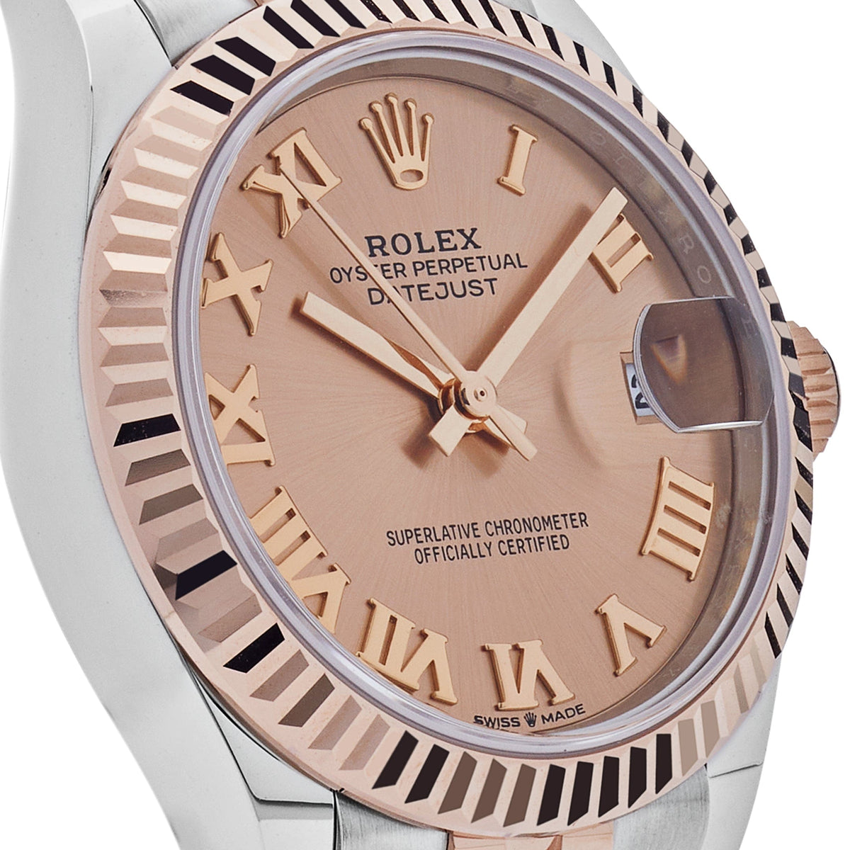Rolex Datejust 31 278271 'Ladies' Rose Gold Stainless Steel Roman Pink Dial Jubilee (2024)