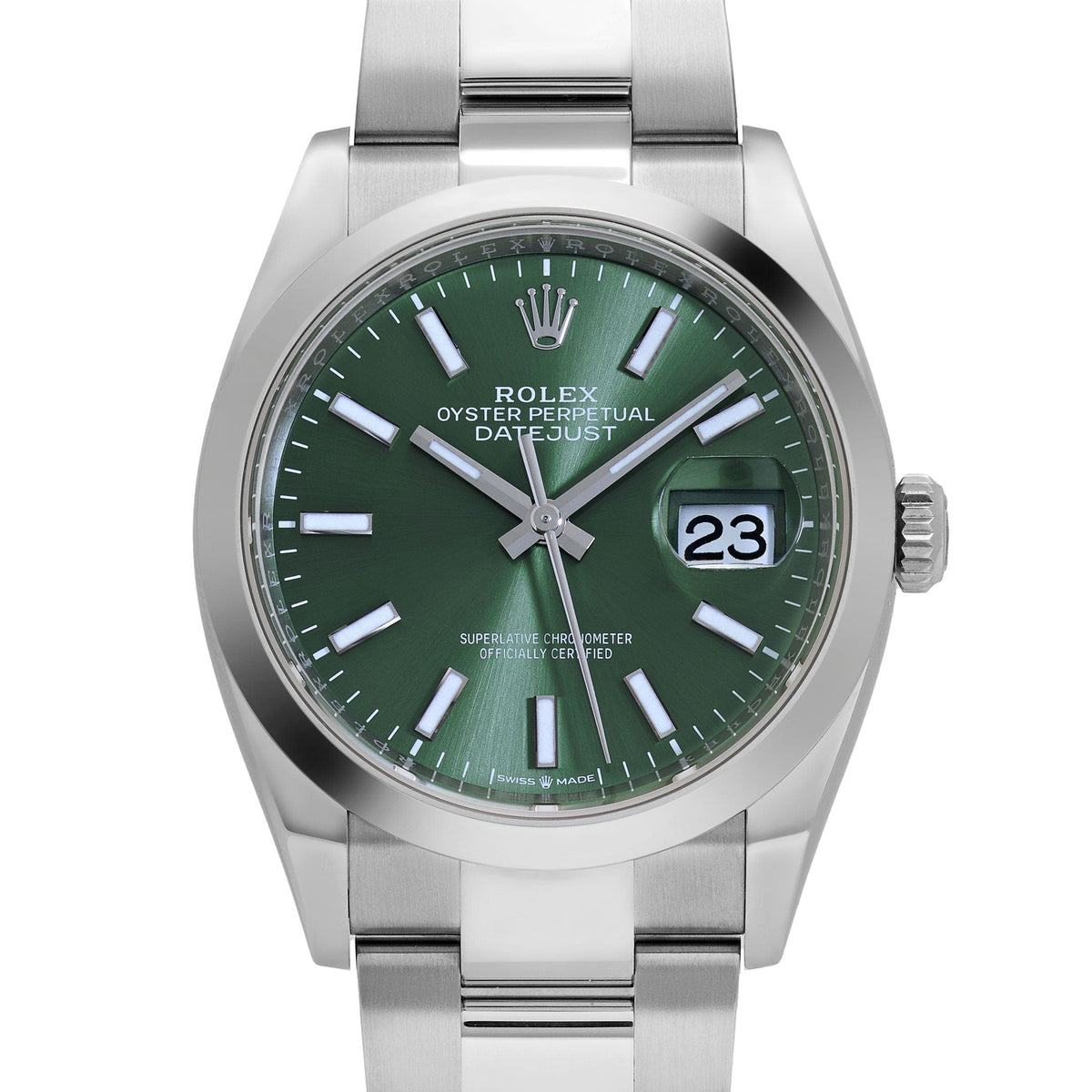 Rolex Datejust 36 126200 Stainless Steel Mint Green Dial Oyster (2025)