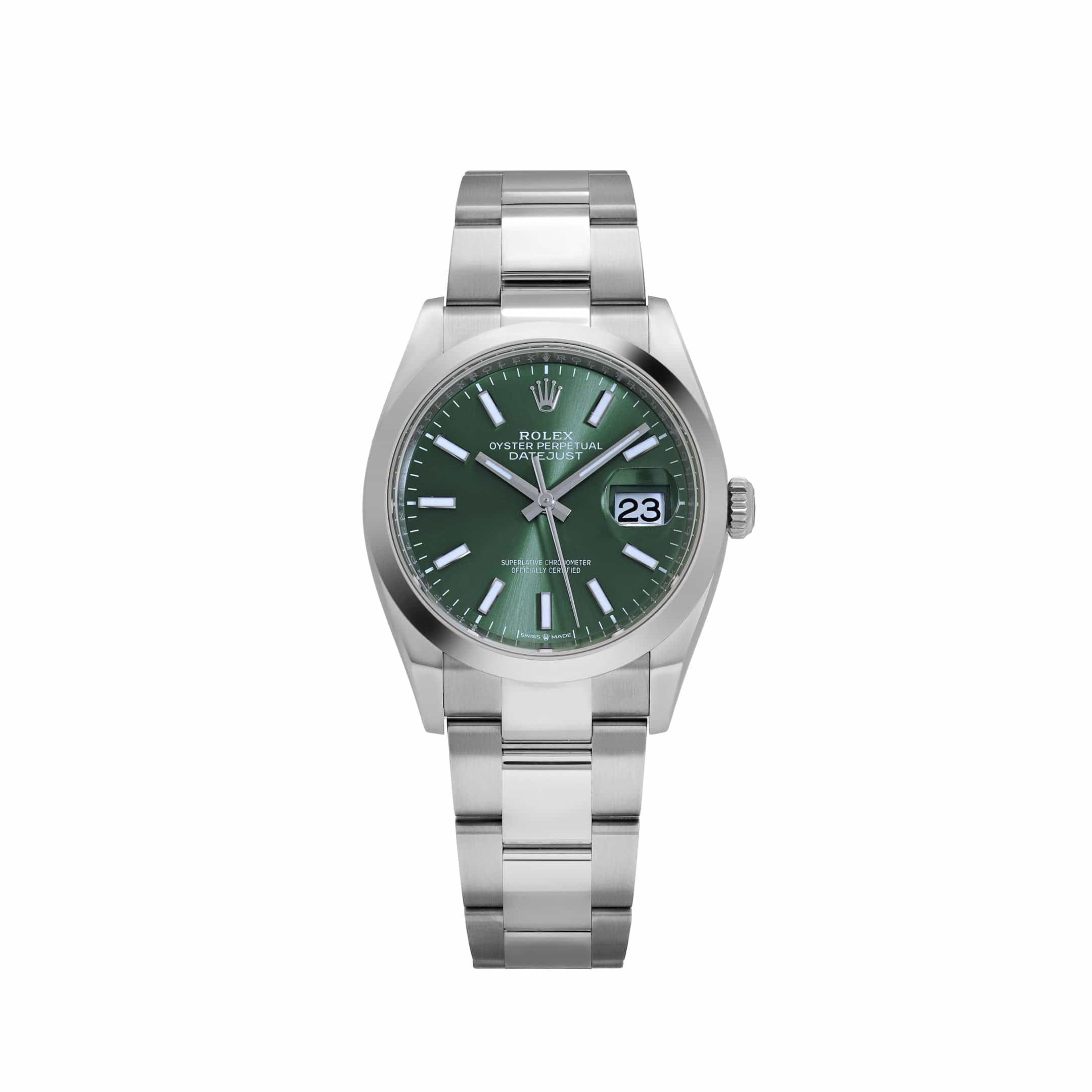Rolex Datejust 36 126200 Stainless Steel Mint Green Dial Oyster (2025)