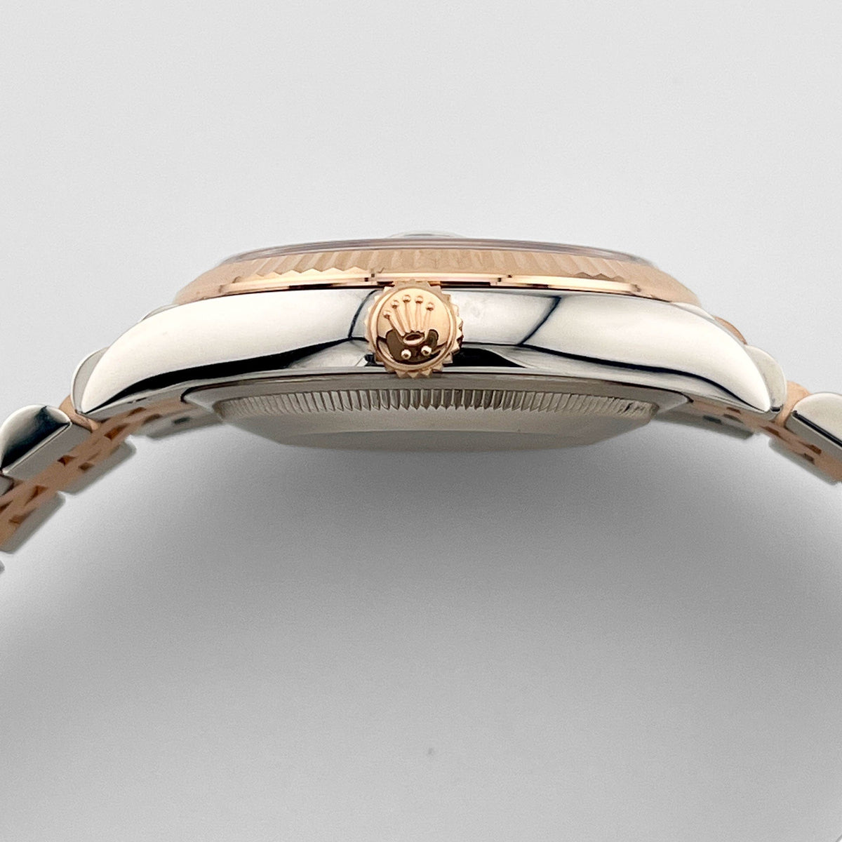 Rolex Datejust 36 126231 Rose Gold Stainless Steel Dark Rhodium Roman Numerals Diamond Dial Jubilee (2020)