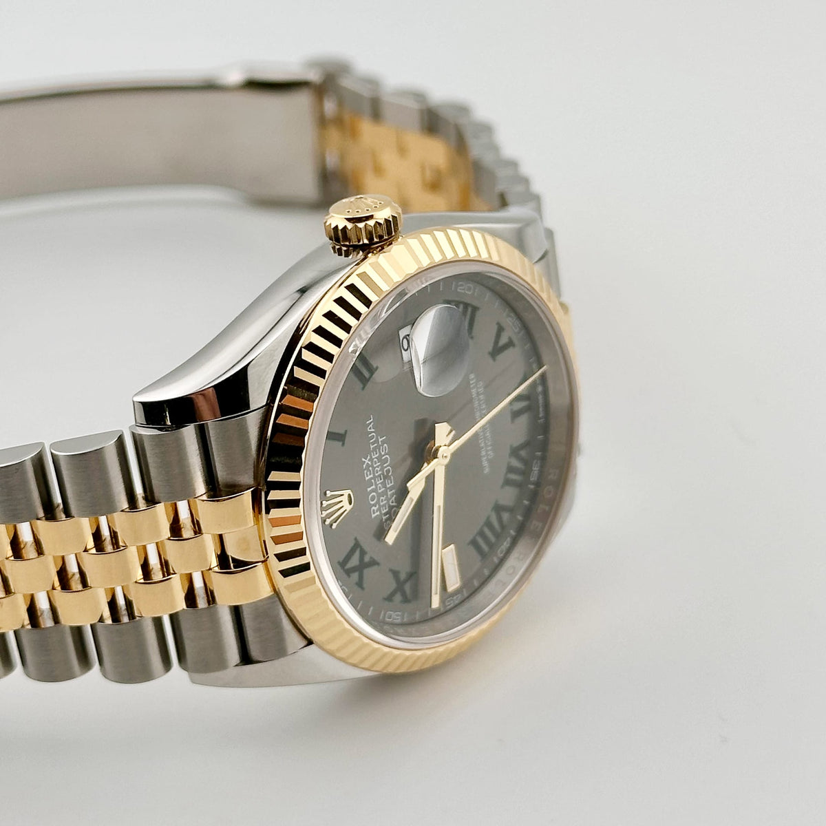 Rolex Datejust 36 126233 'Wimbledon' Stainless Steel Yellow Gold Slate Dial Jubilee (2026)