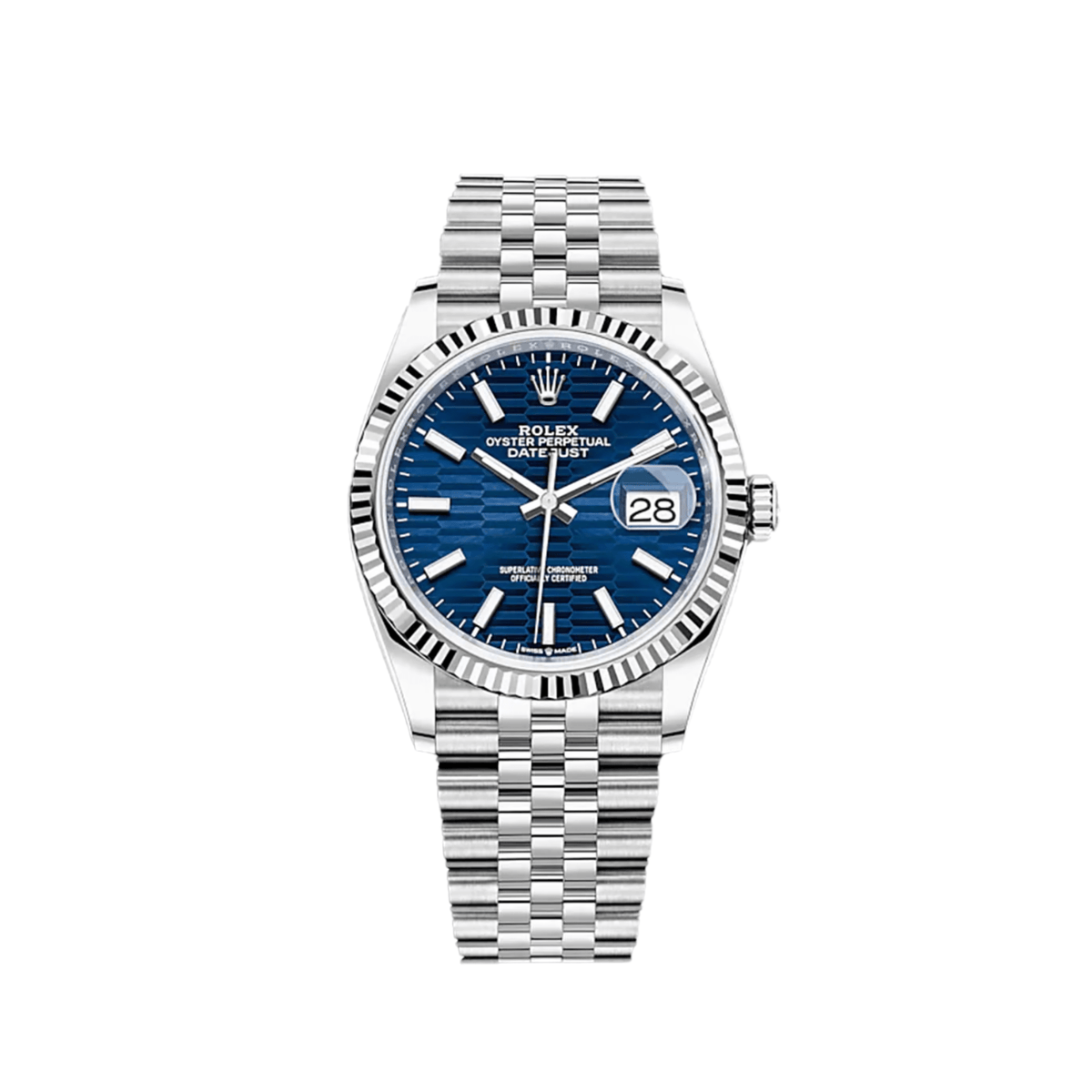 Rolex Datejust 36 126234 Stainless Steel Blue Motif Dial Jubilee (2023)