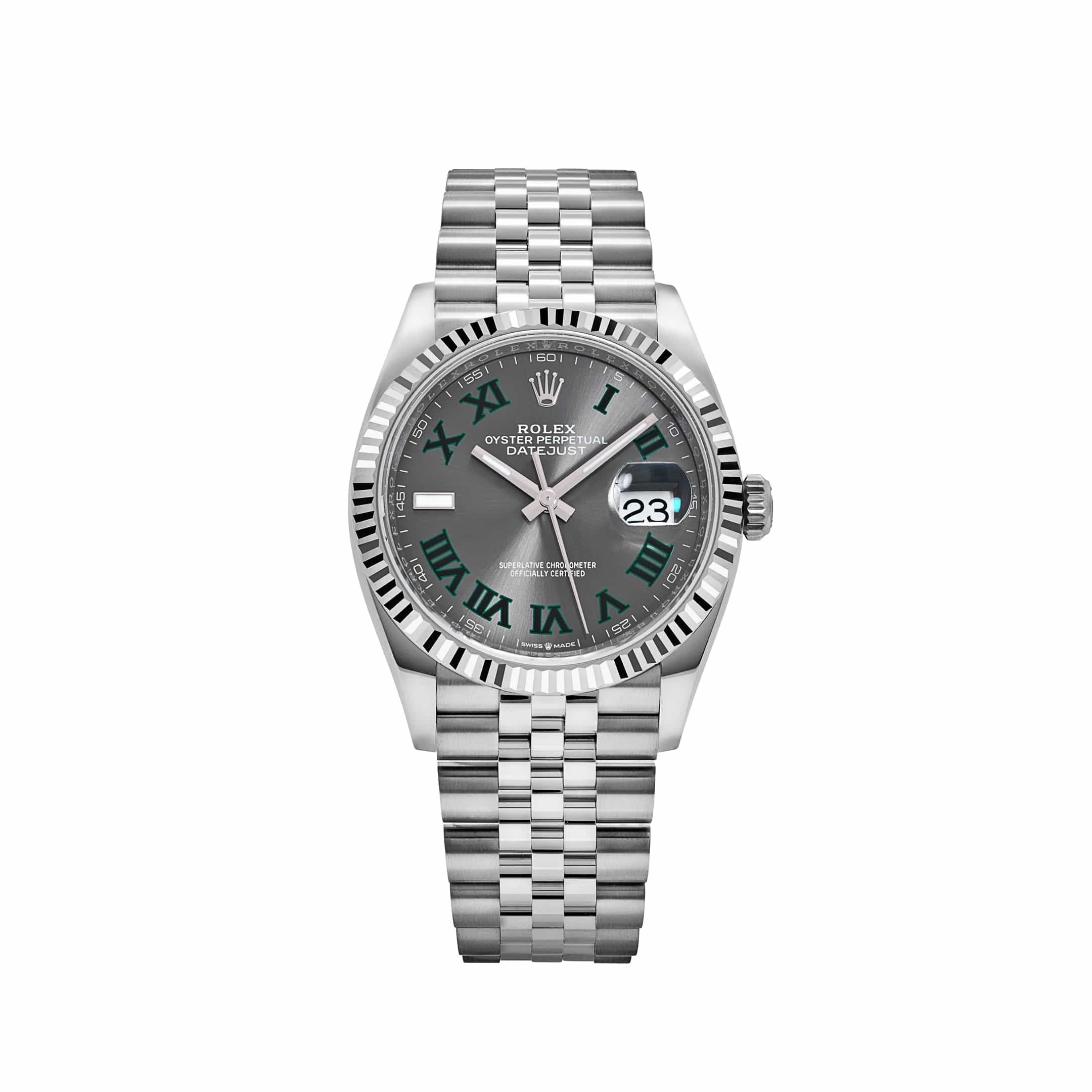 Rolex Datejust 36 126234 Stainless Steel Slate 'Wimbledon' Dial Jubilee (2026)