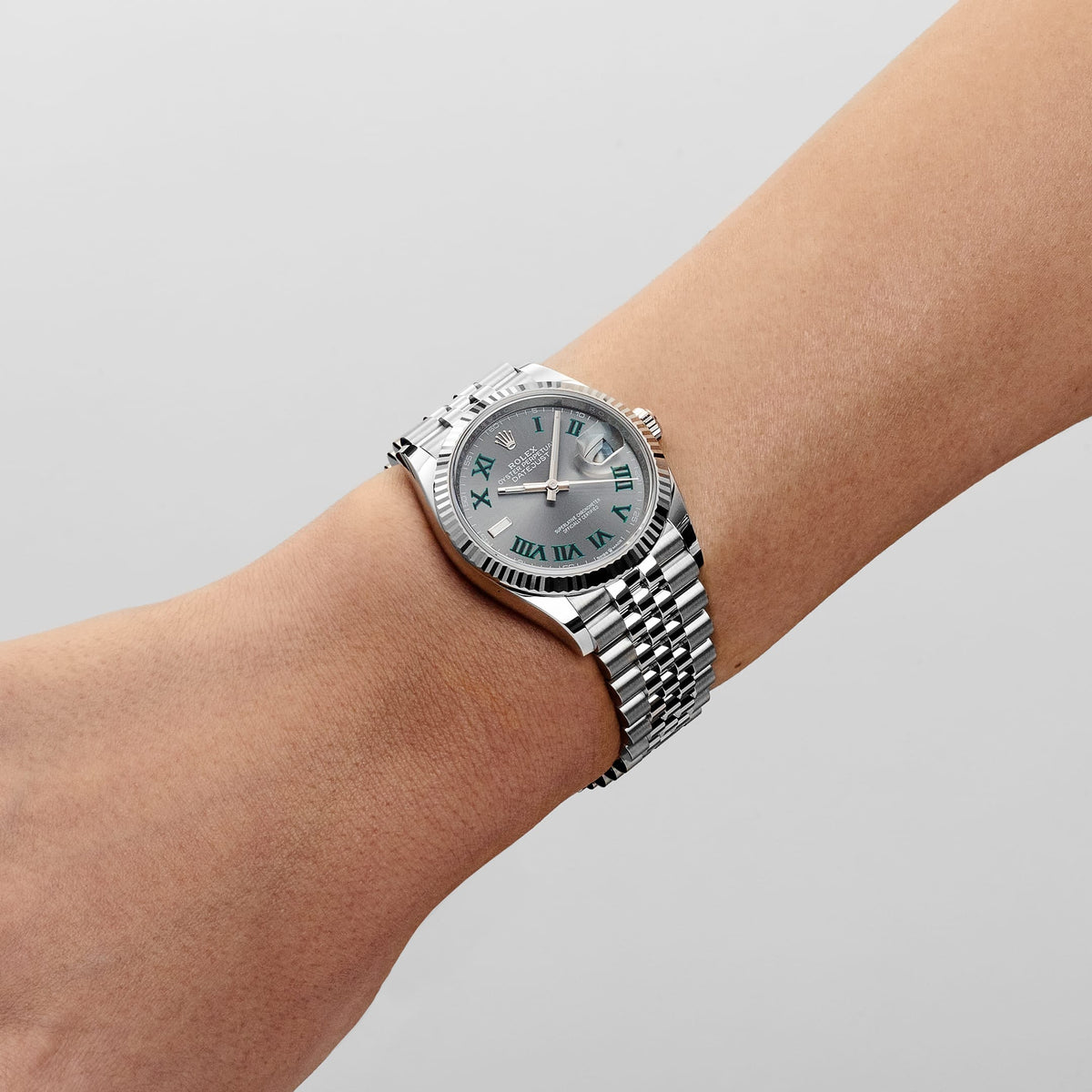 Rolex Datejust 36 126234 Stainless Steel Slate 'Wimbledon' Dial Jubilee