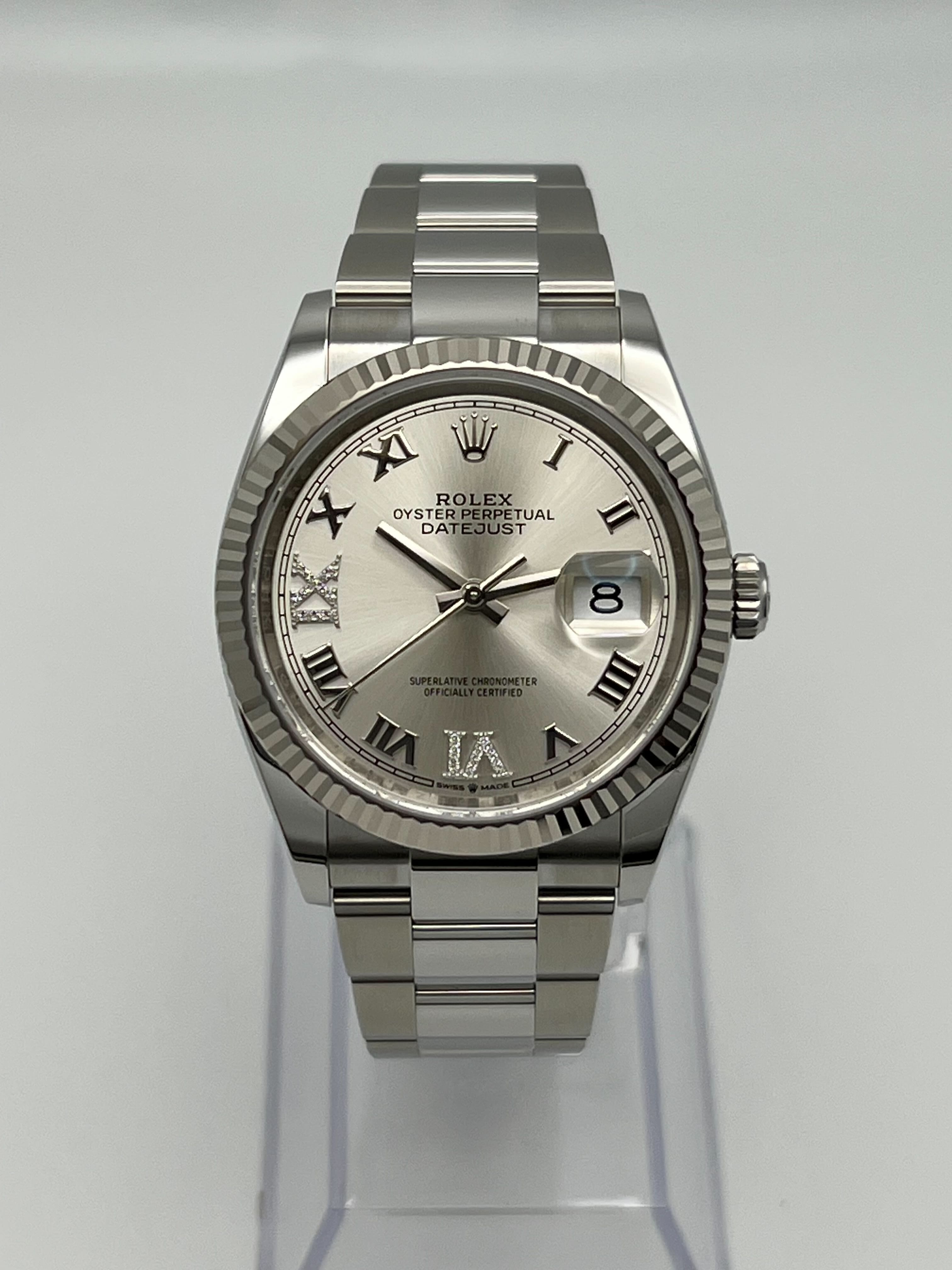 Rolex Datejust 36 126234 Stainless Steel Silver Dial Oyster