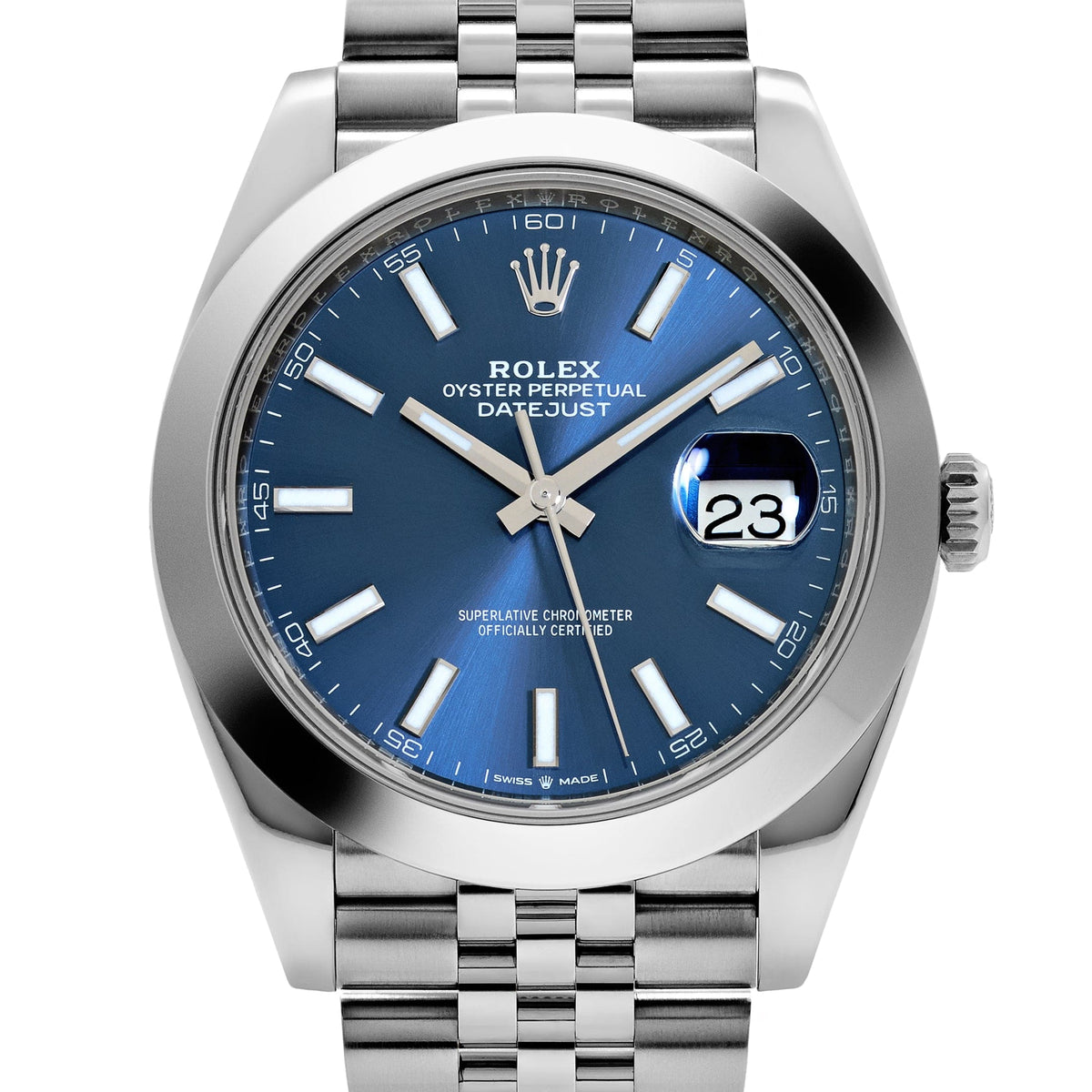 Rolex Datejust 41 126300 Stainless Steel Blue Dial Jubilee (2025)