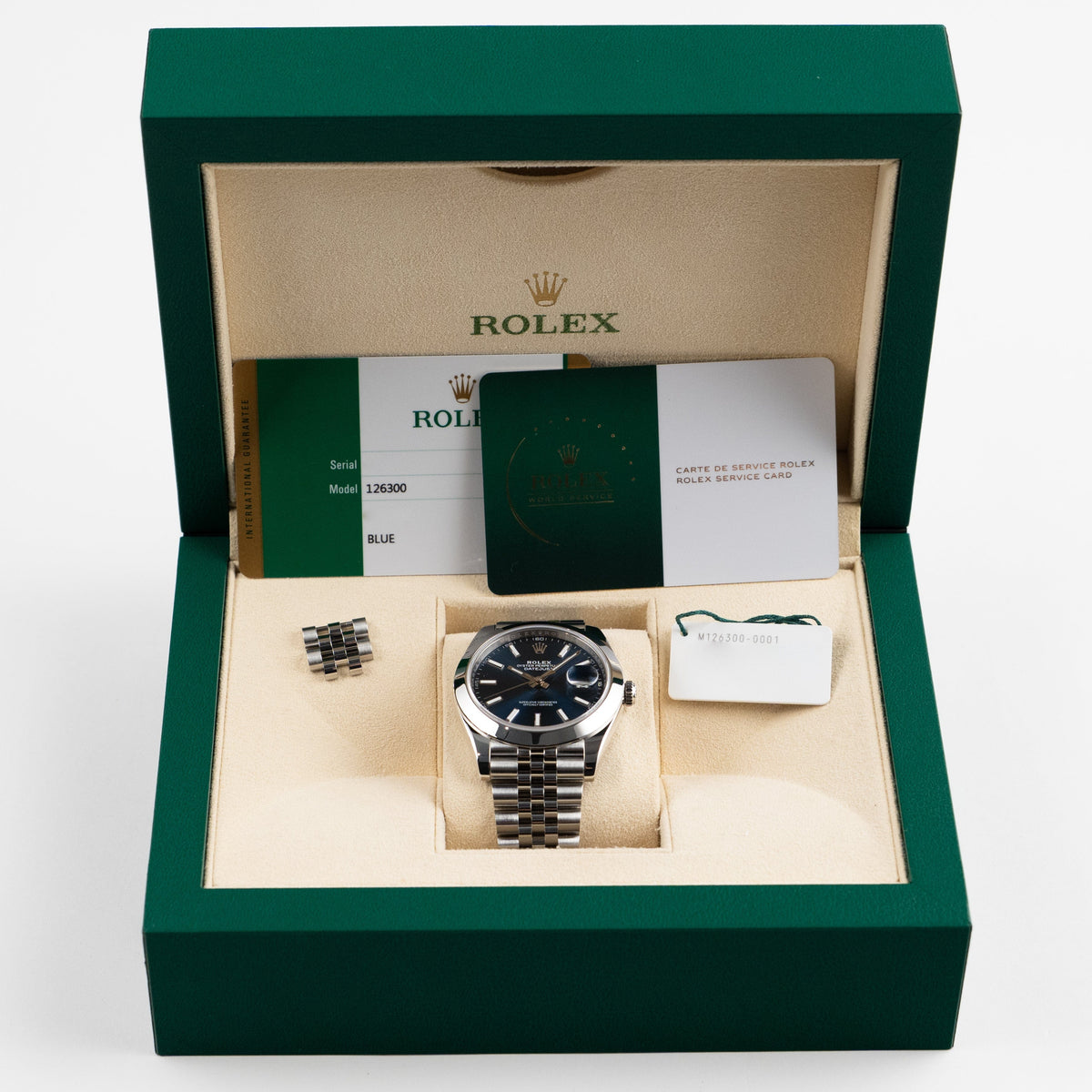 Rolex Datejust 41 126300 Stainless Steel Blue Dial Jubilee (2025)