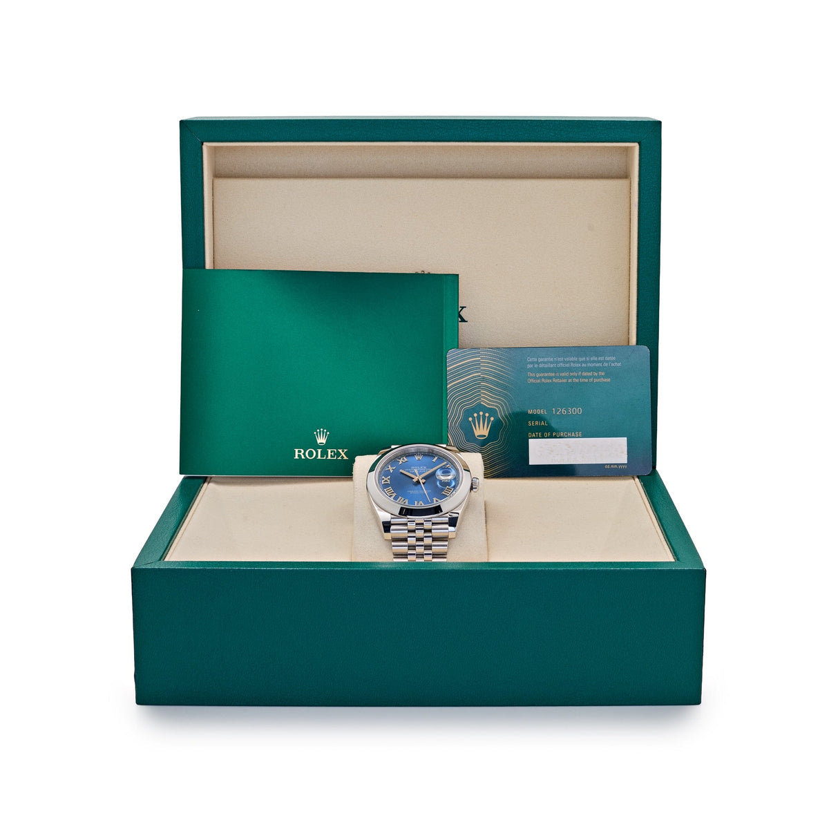 Rolex Datejust 41 126300 Stainless Steel Blue Roman Dial Jubilee (2025)