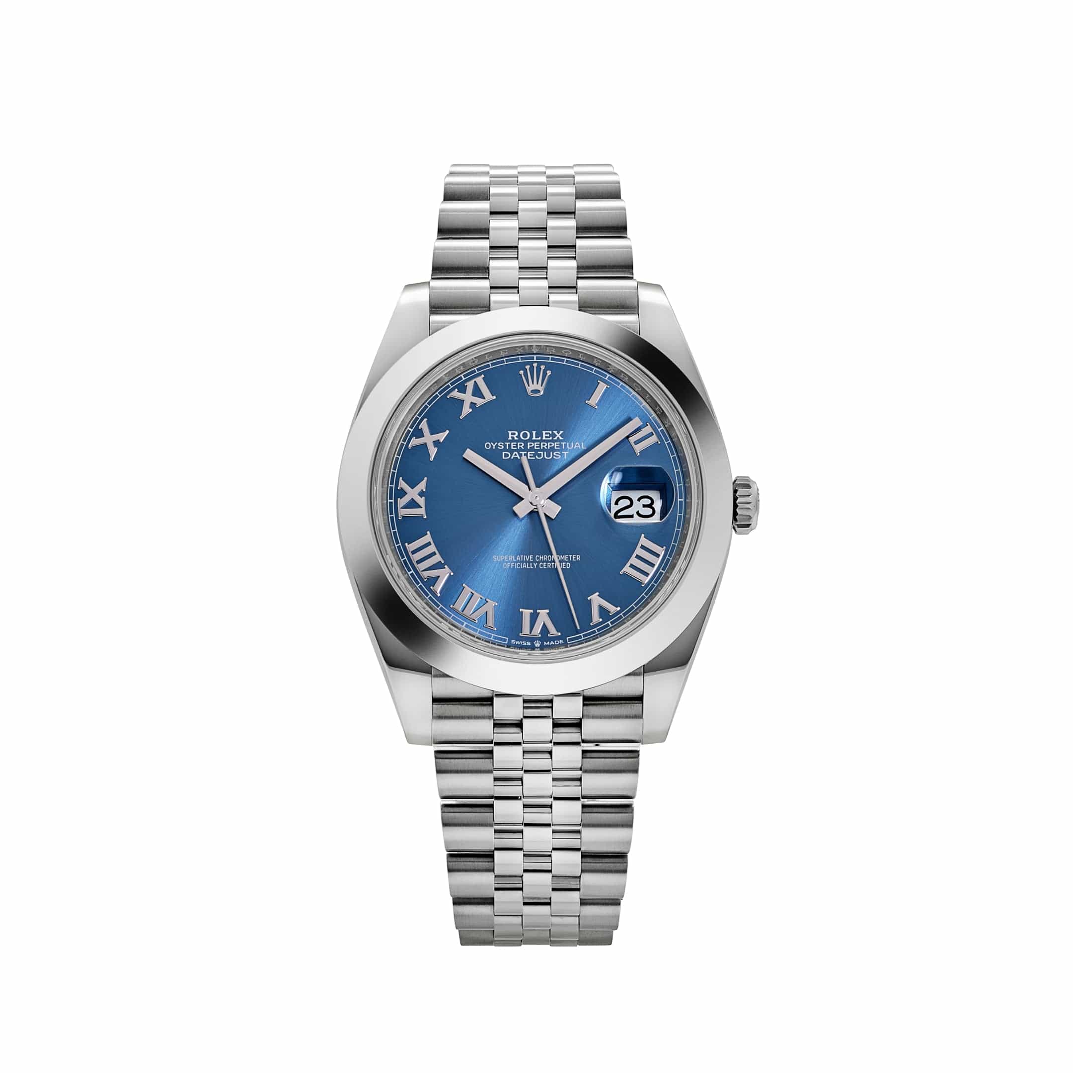 Rolex Datejust 41 126300 Stainless Steel Blue Roman Dial Jubilee (2025)