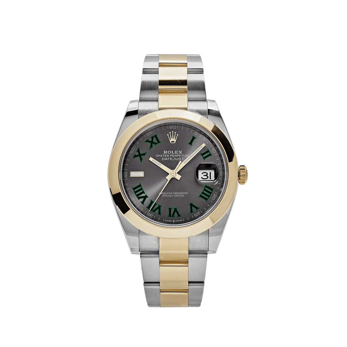 Rolex Datejust 41 126303 'Wimbledon' Yellow Gold Stainless Steel Slate Dial (2025)