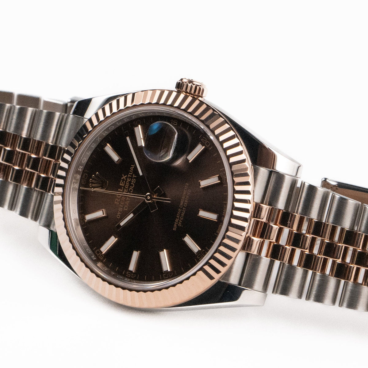 Rolex Datejust 41 126331 Stainless Steel Rose Gold Chocolate Dial Jubilee (2023)