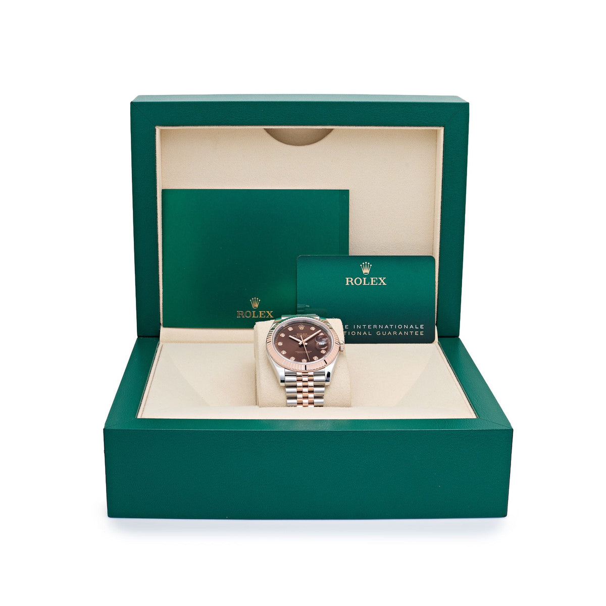 Rolex Datejust 41 126331 Stainless Steel Rose Gold Chocolate Diamond Dial Jubilee (2025)