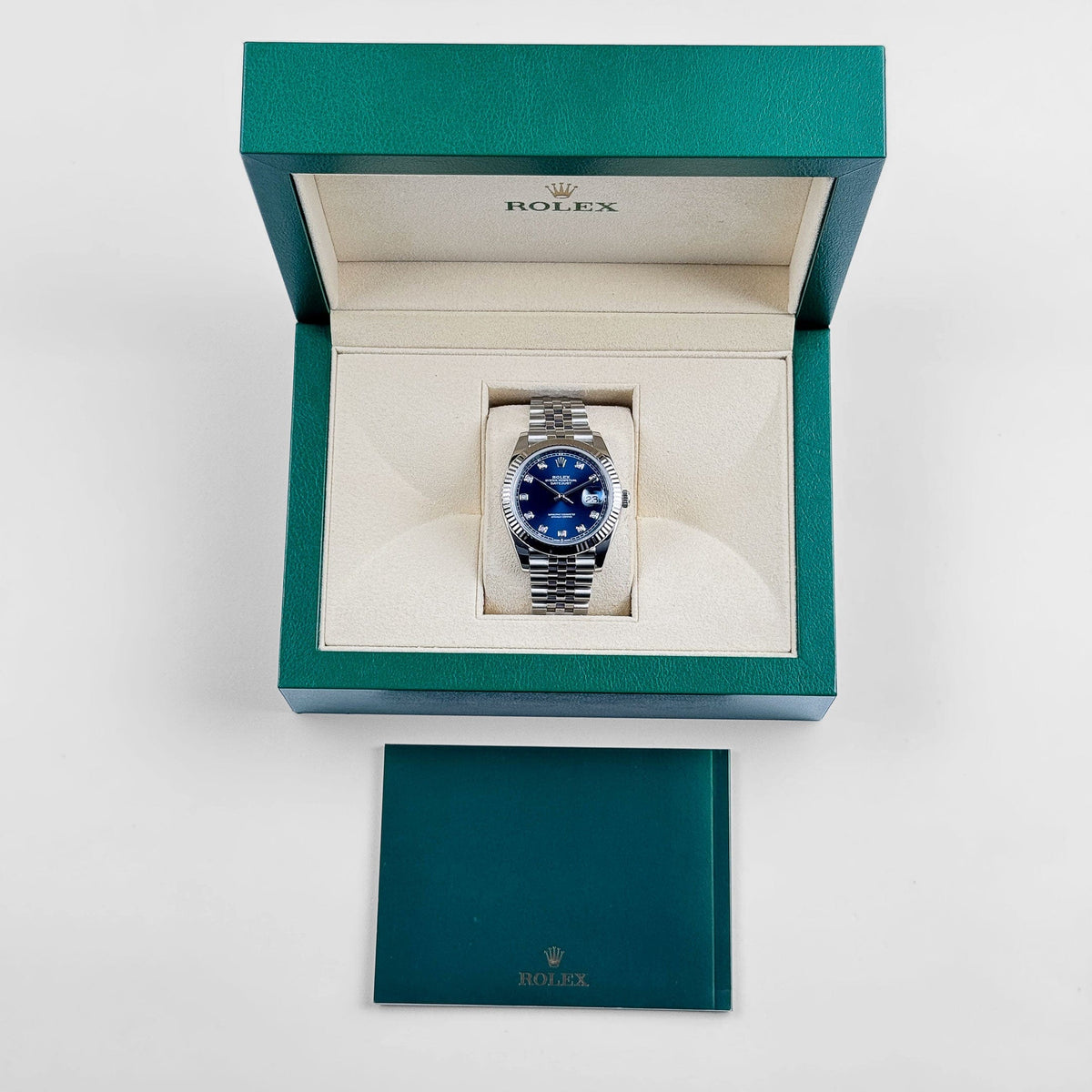 Rolex Datejust 41 126334 Stainless Steel Blue Diamond Dial Jubilee (2021)