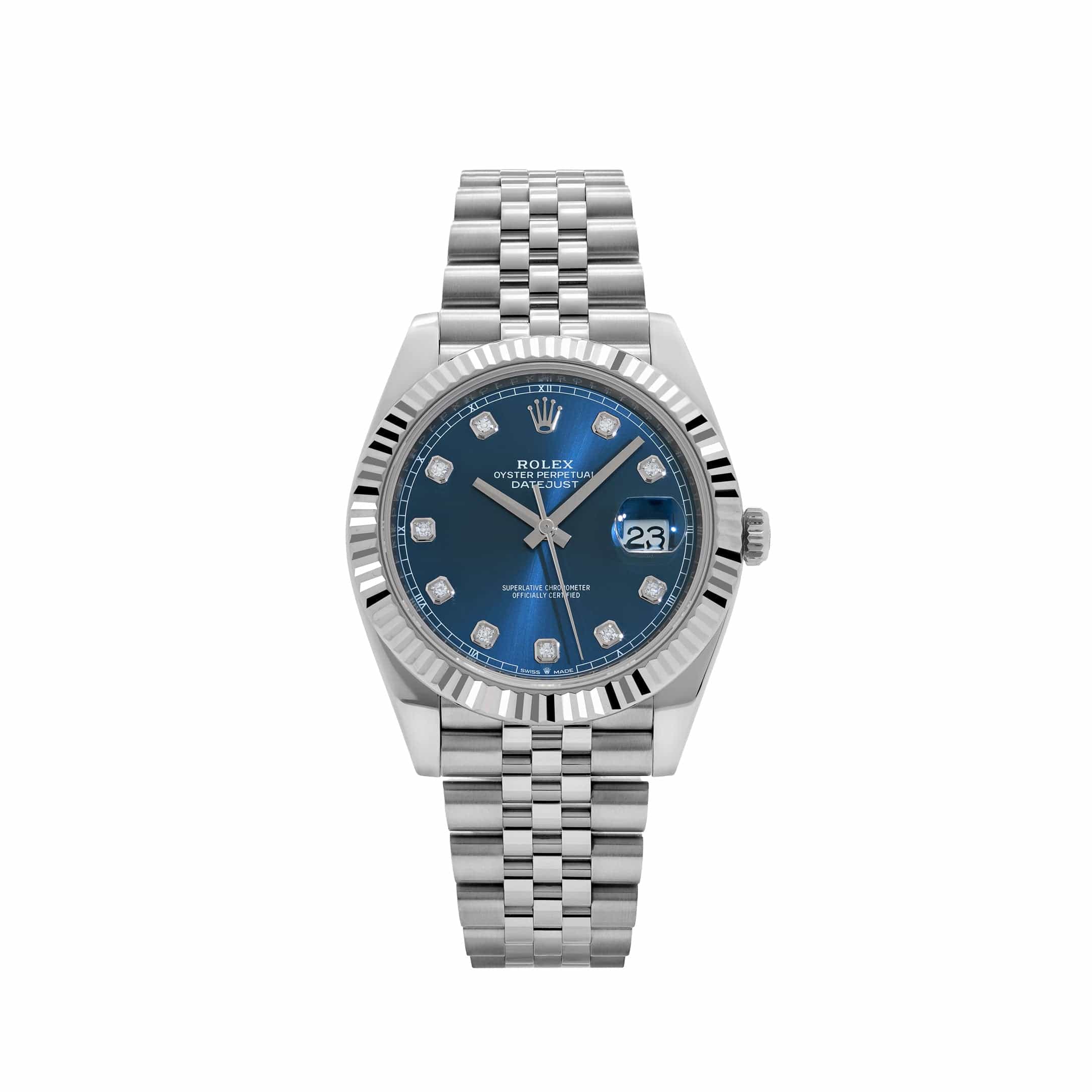 Rolex Datejust 41 126334 Stainless Steel Blue Diamond Dial Jubilee (2021)