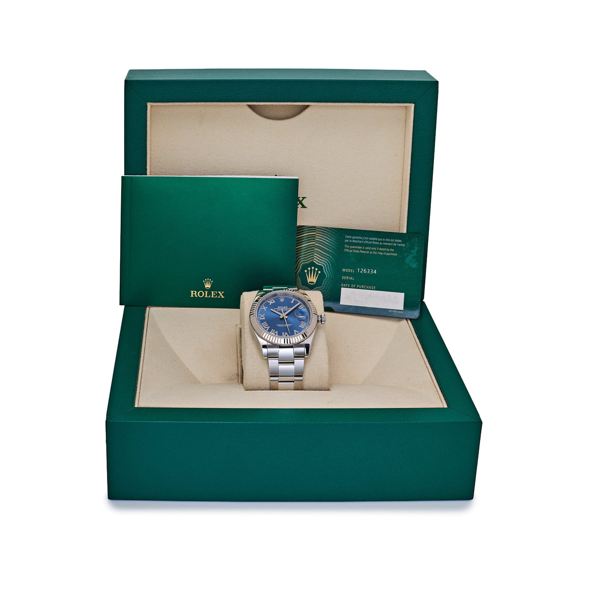 Rolex Datejust 41 126334 Stainless Steel Blue Roman Numerals Dial Oyster (2025)