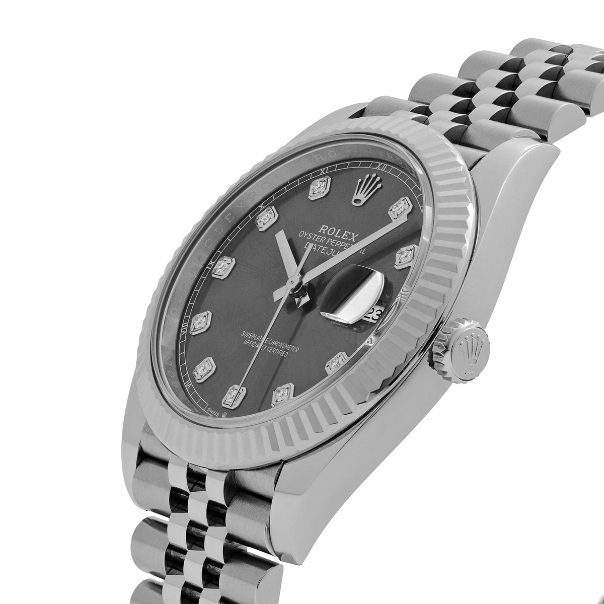 Rolex Datejust 41 126334 Stainless Steel Slate Diamond Dial Jubilee (2025)
