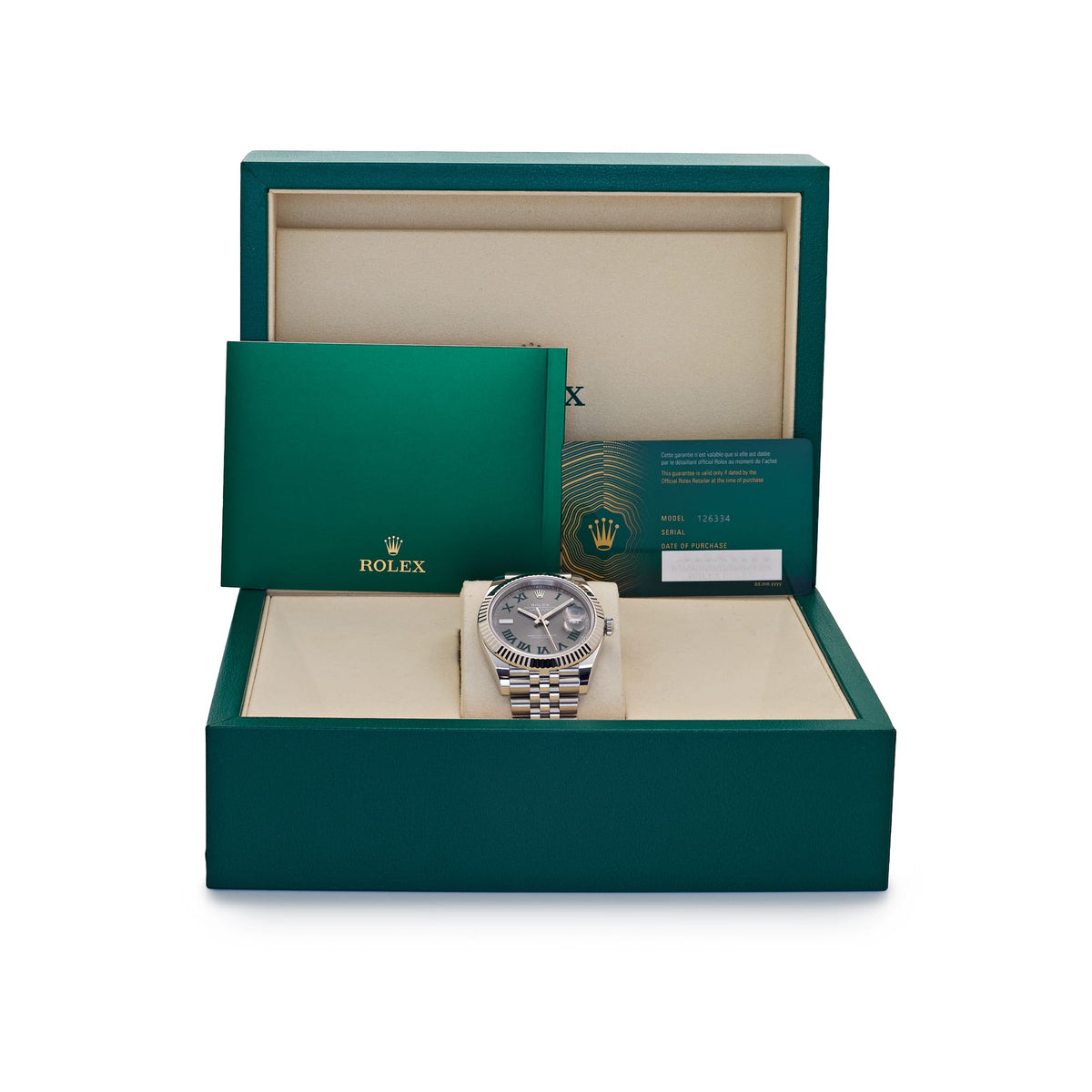 Rolex Datejust 41 126334 'Wimbledon' Stainless Steel Slate Dial Jubilee (2026)