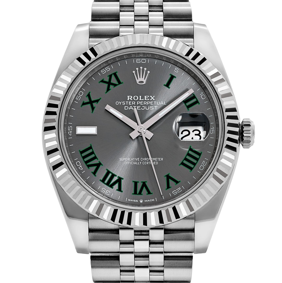 Rolex Datejust 41 126334 'Wimbledon' Stainless Steel Slate Dial Jubilee (2026)