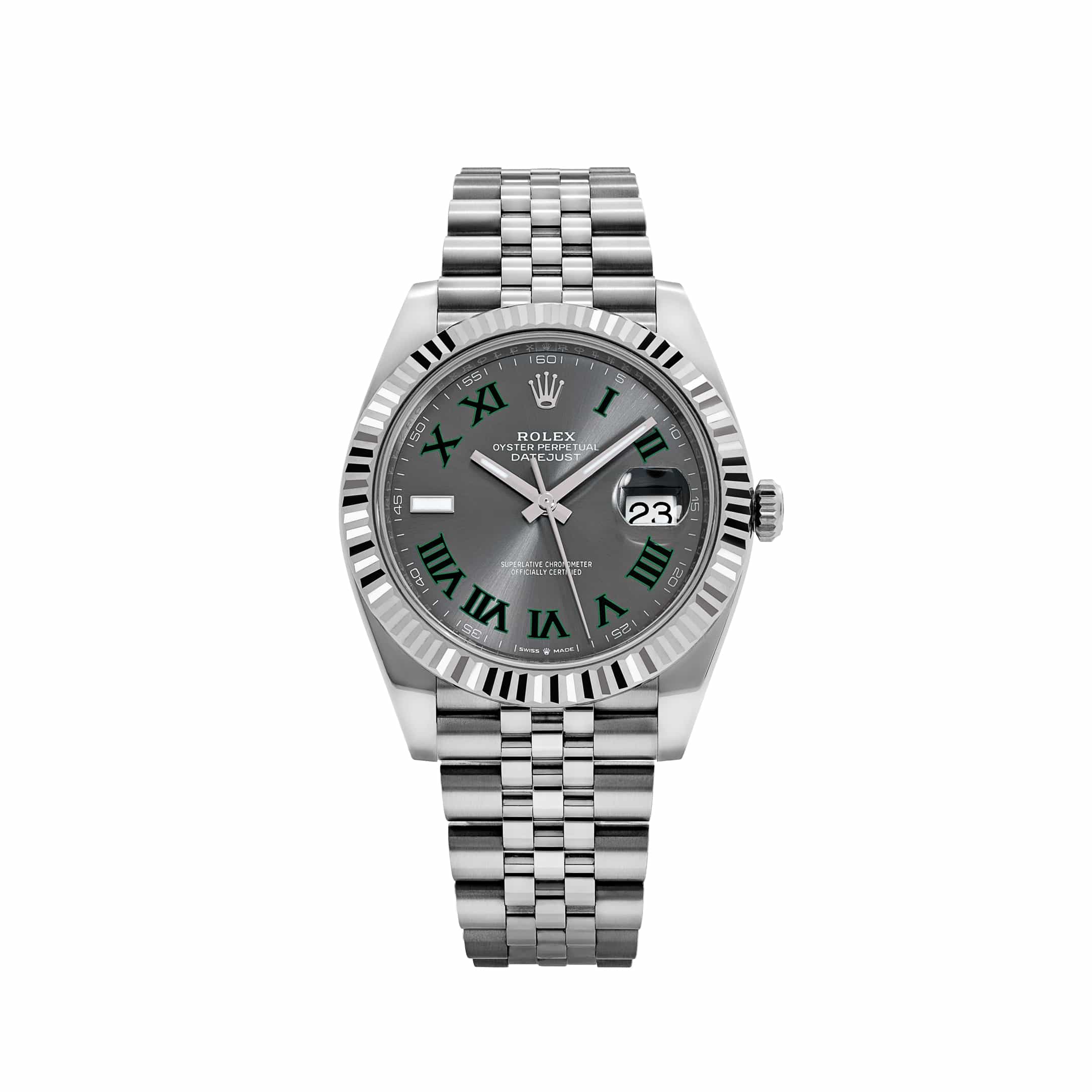 Rolex Datejust 41 126334 'Wimbledon' Stainless Steel Slate Dial Jubilee (2026)