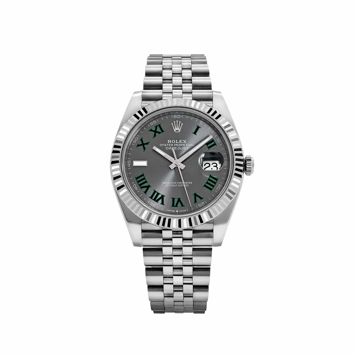 Rolex Datejust 41 126334 'Wimbledon' Stainless Steel Slate Dial Jubilee (2026)