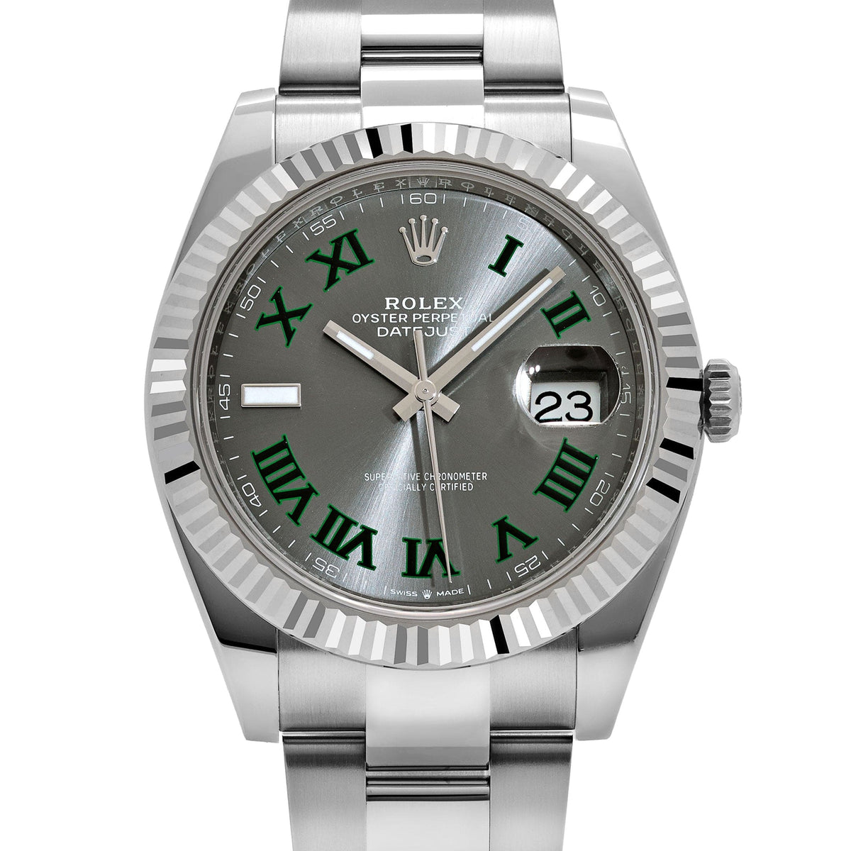 Rolex Datejust 41 126334 'Wimbledon' Stainless Steel Slate Dial Oyster (2026)