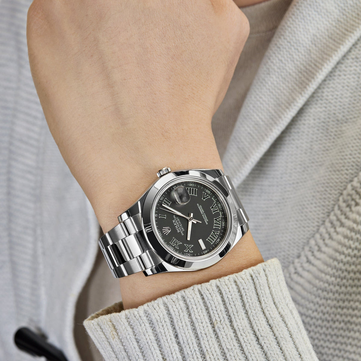 Rolex Datejust II 116300 Stainless Steel Grey Dial