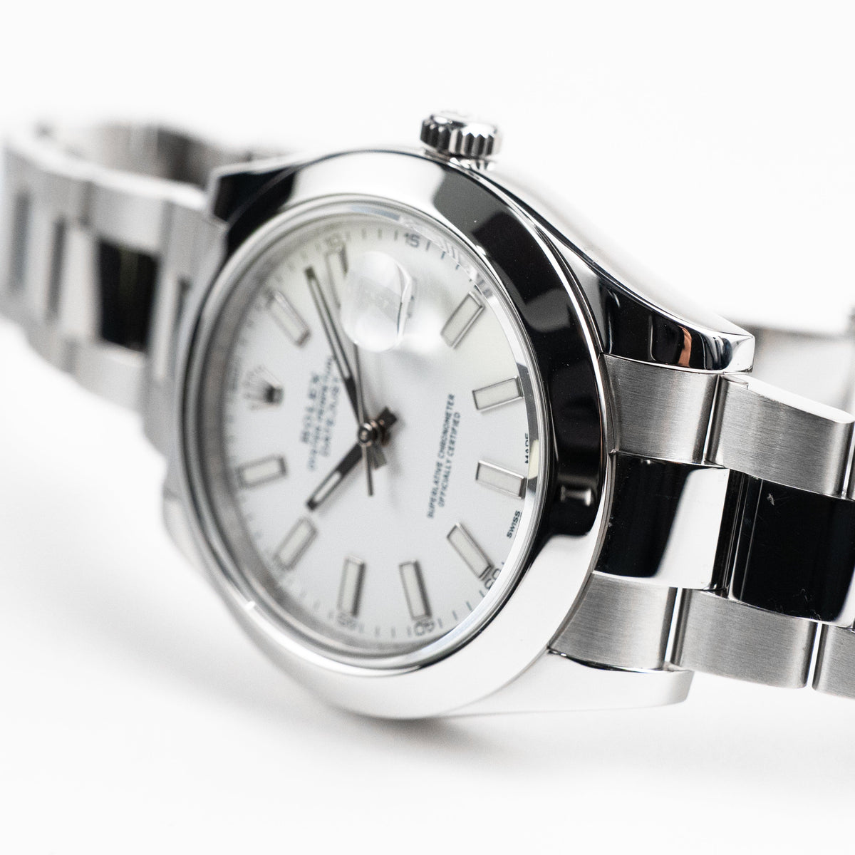 Rolex Datejust II 116300 Stainless Steel White Dial Oyster (2017)